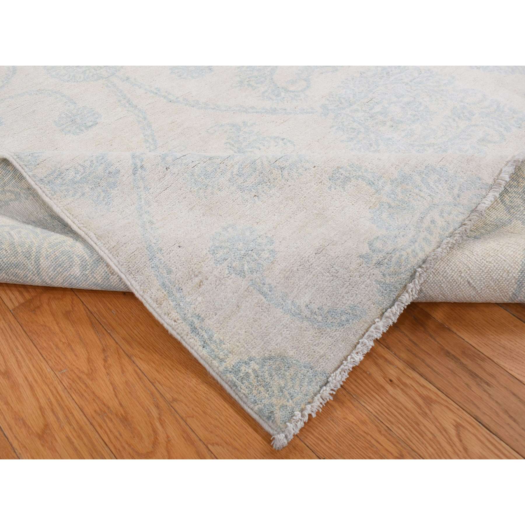 Oushak-And-Peshawar-Hand-Knotted-Rug-435045