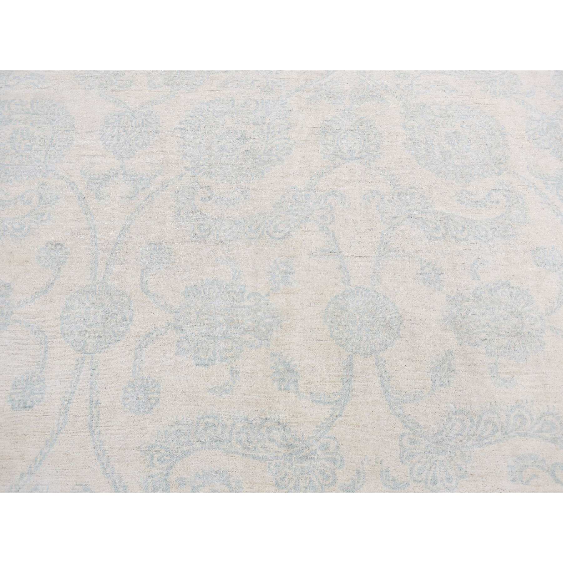 Oushak-And-Peshawar-Hand-Knotted-Rug-435045