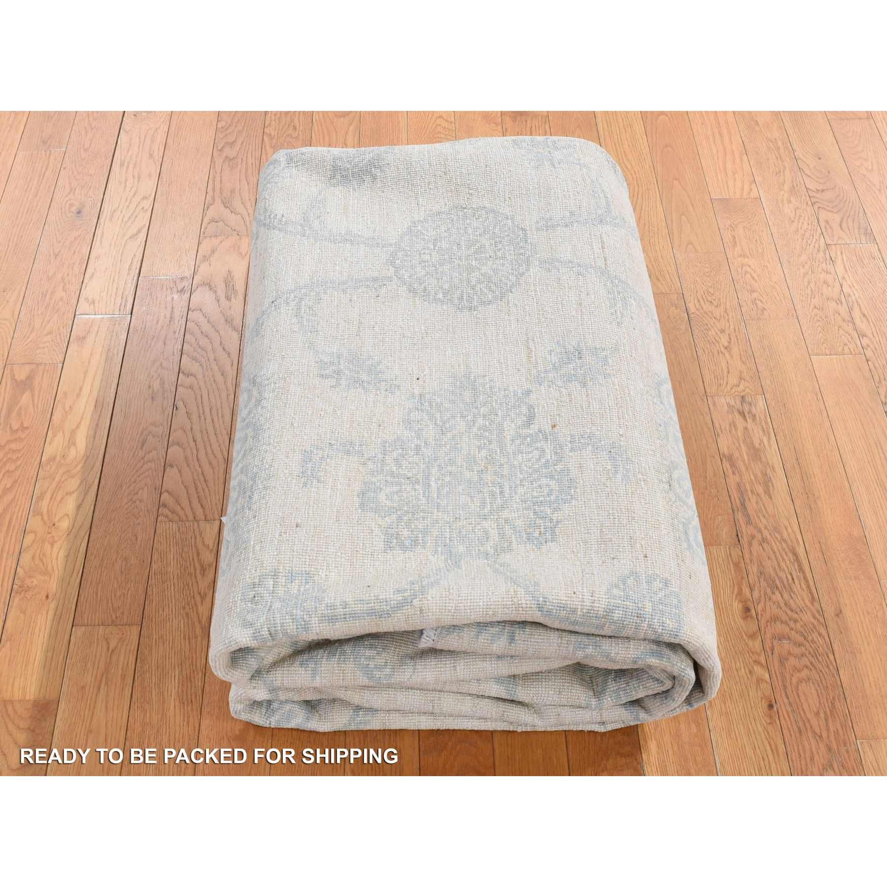 Oushak-And-Peshawar-Hand-Knotted-Rug-435045