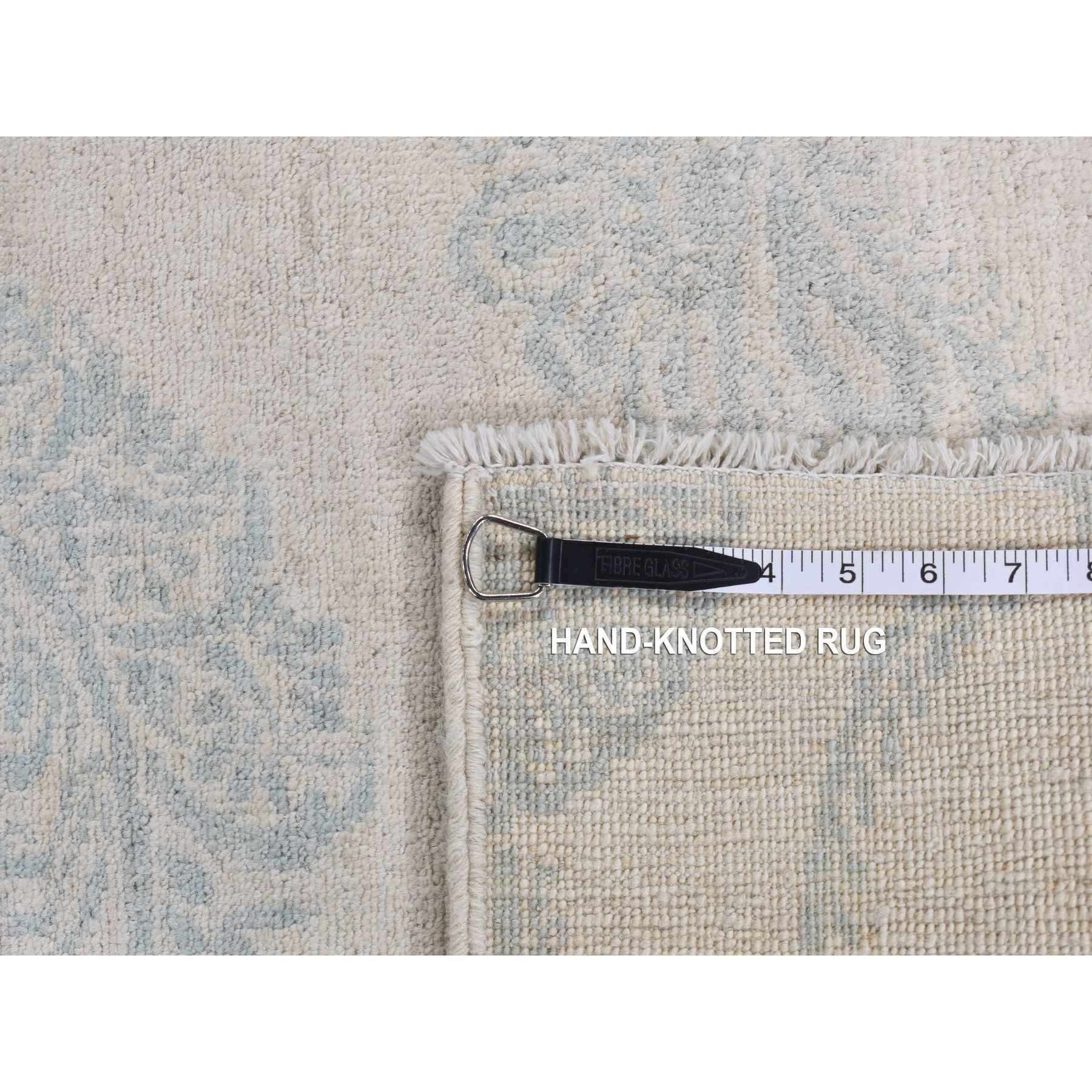 Oushak-And-Peshawar-Hand-Knotted-Rug-435045
