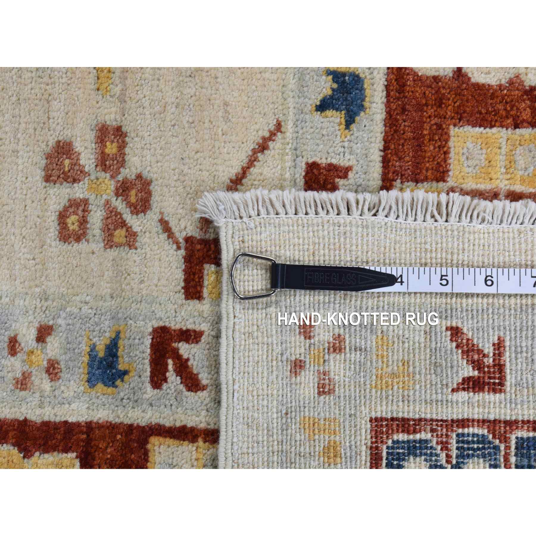 Oushak-And-Peshawar-Hand-Knotted-Rug-435050
