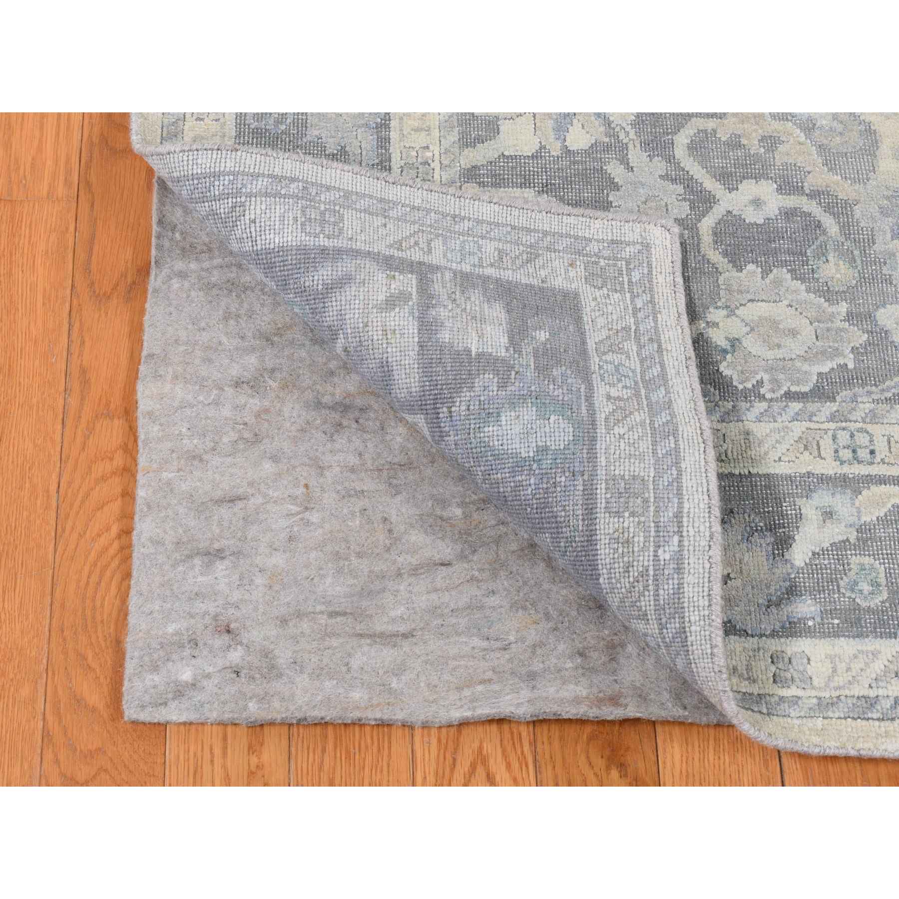Oushak-And-Peshawar-Hand-Knotted-Rug-435185