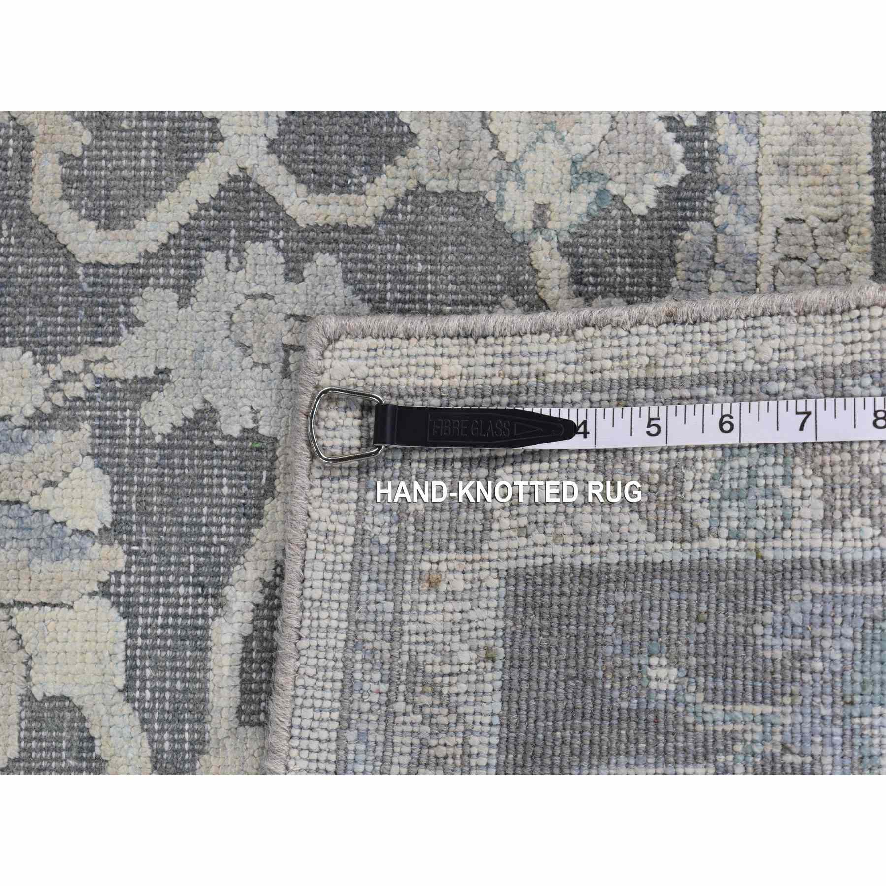 Oushak-And-Peshawar-Hand-Knotted-Rug-435185