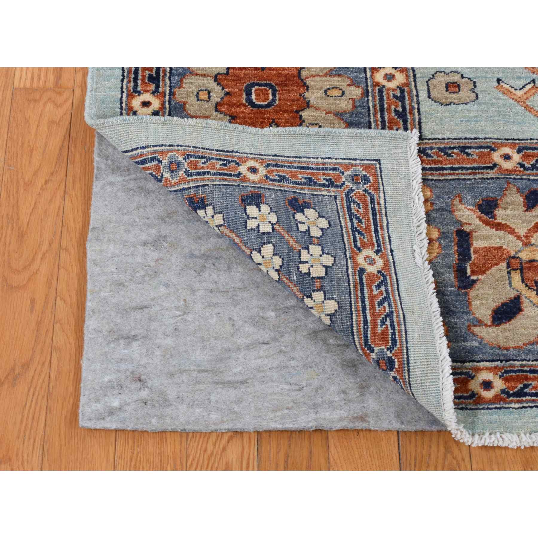 Oushak-And-Peshawar-Hand-Knotted-Rug-435265