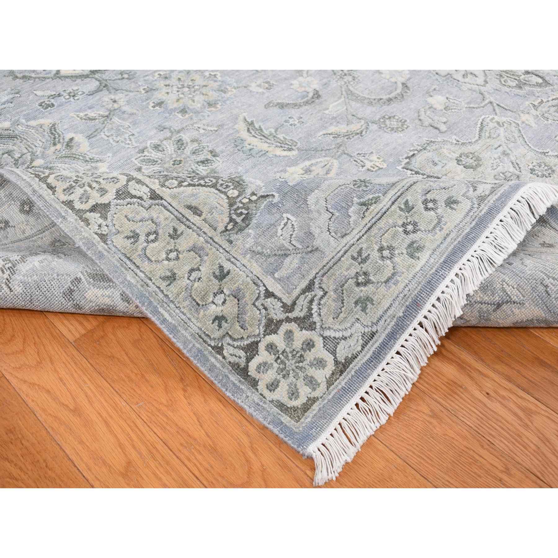 Oushak-And-Peshawar-Hand-Knotted-Rug-435325