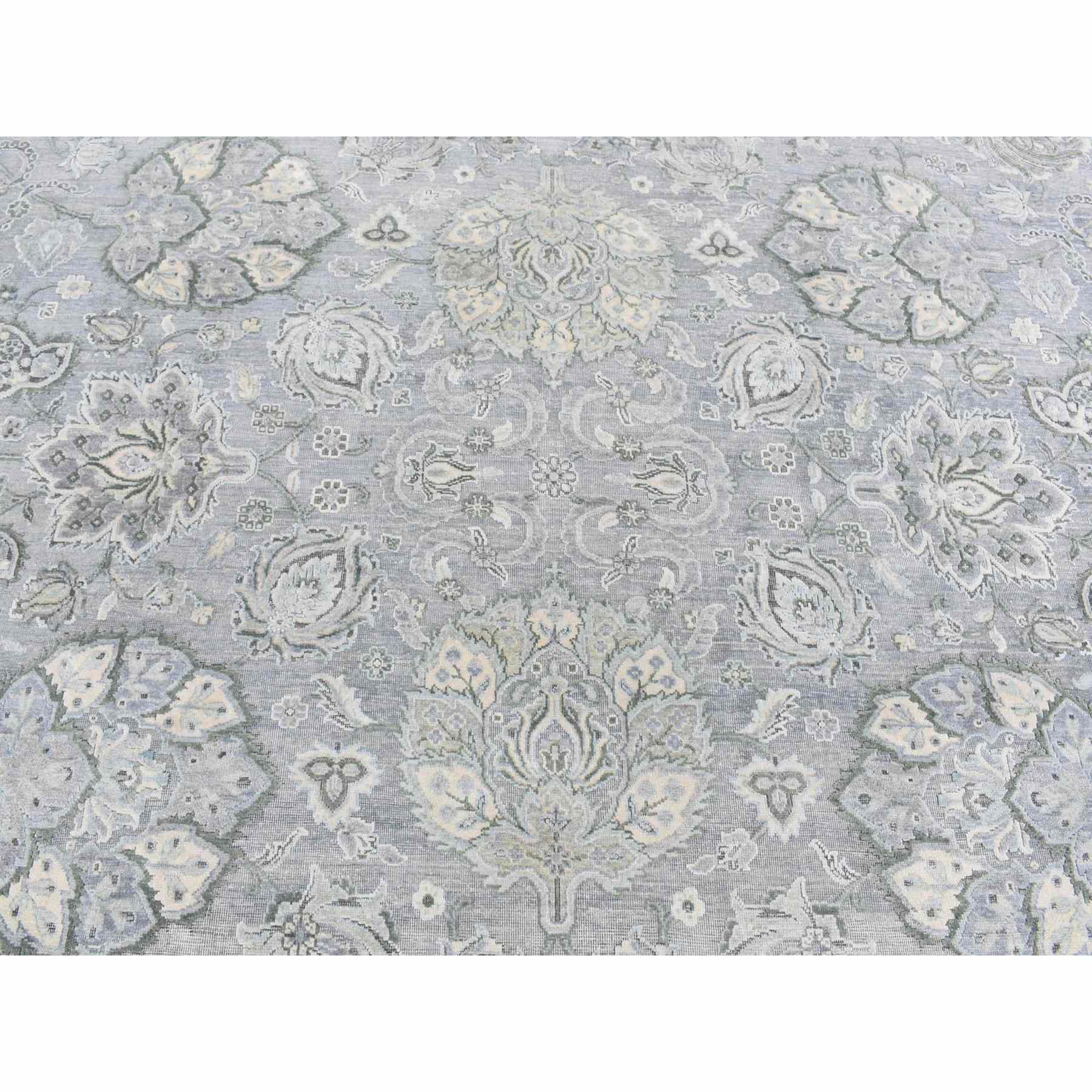 Oushak-And-Peshawar-Hand-Knotted-Rug-435325