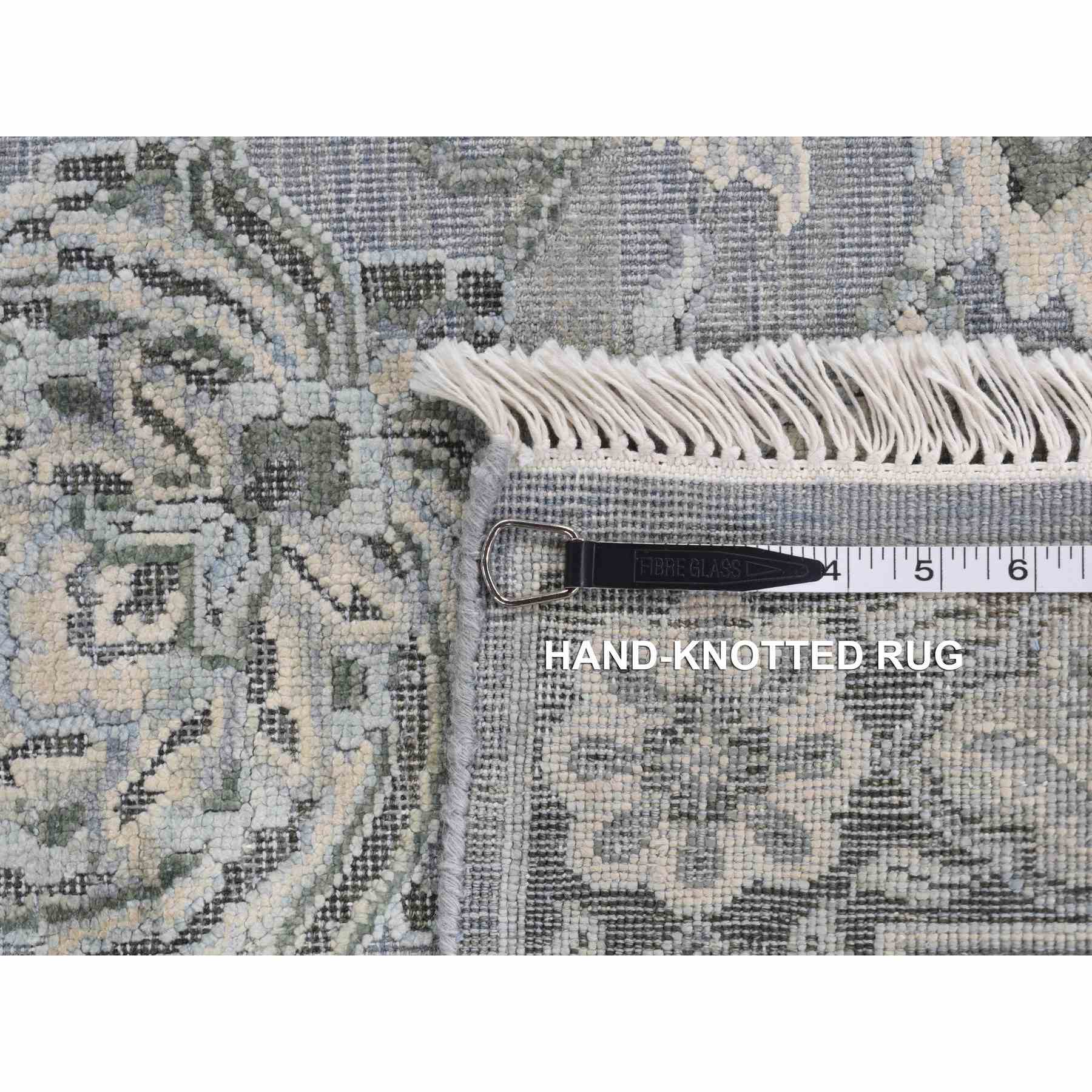 Oushak-And-Peshawar-Hand-Knotted-Rug-435325