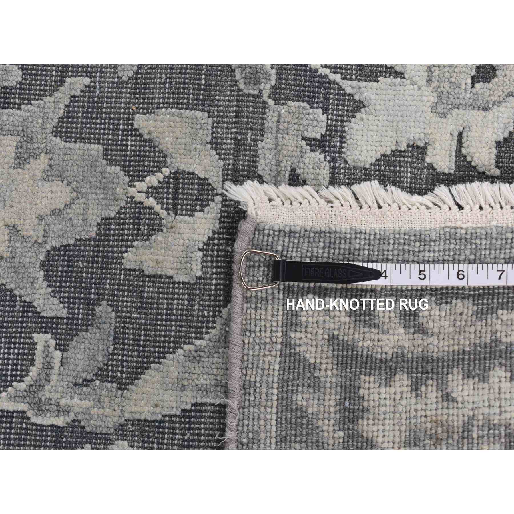 Oushak-And-Peshawar-Hand-Knotted-Rug-435350