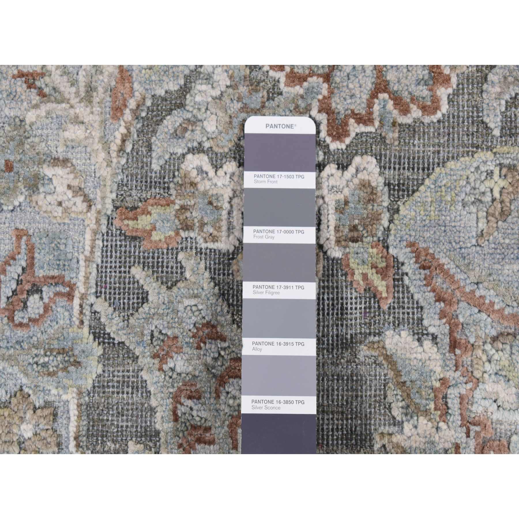 Oushak-And-Peshawar-Hand-Knotted-Rug-435365