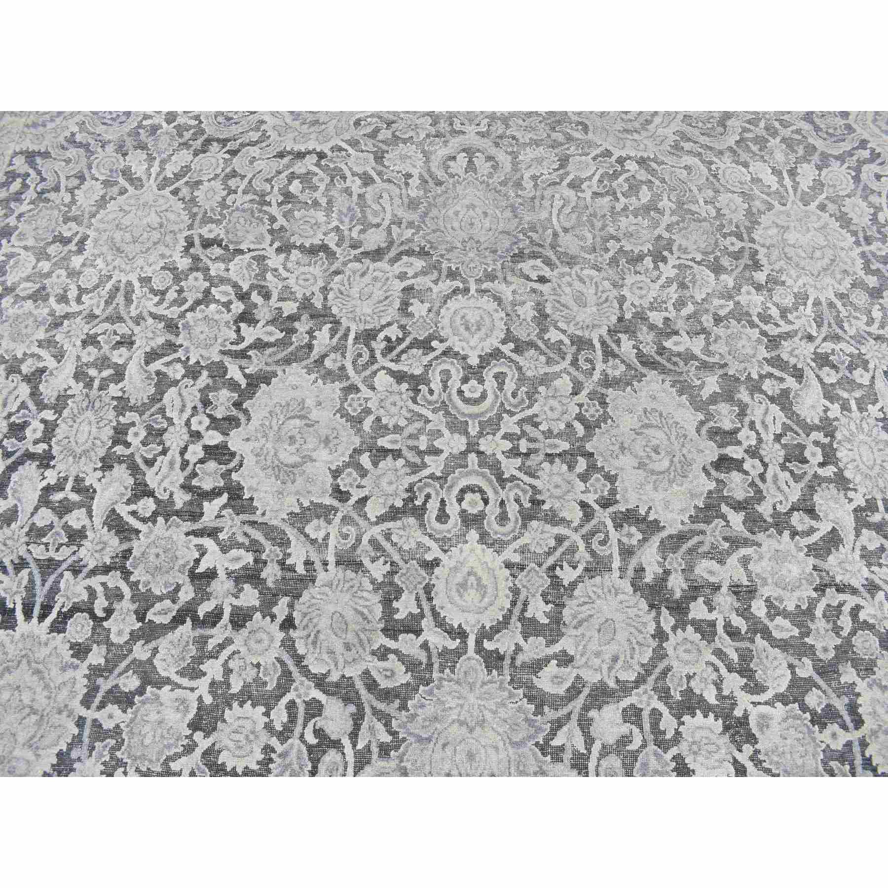 Oushak-And-Peshawar-Hand-Knotted-Rug-435380