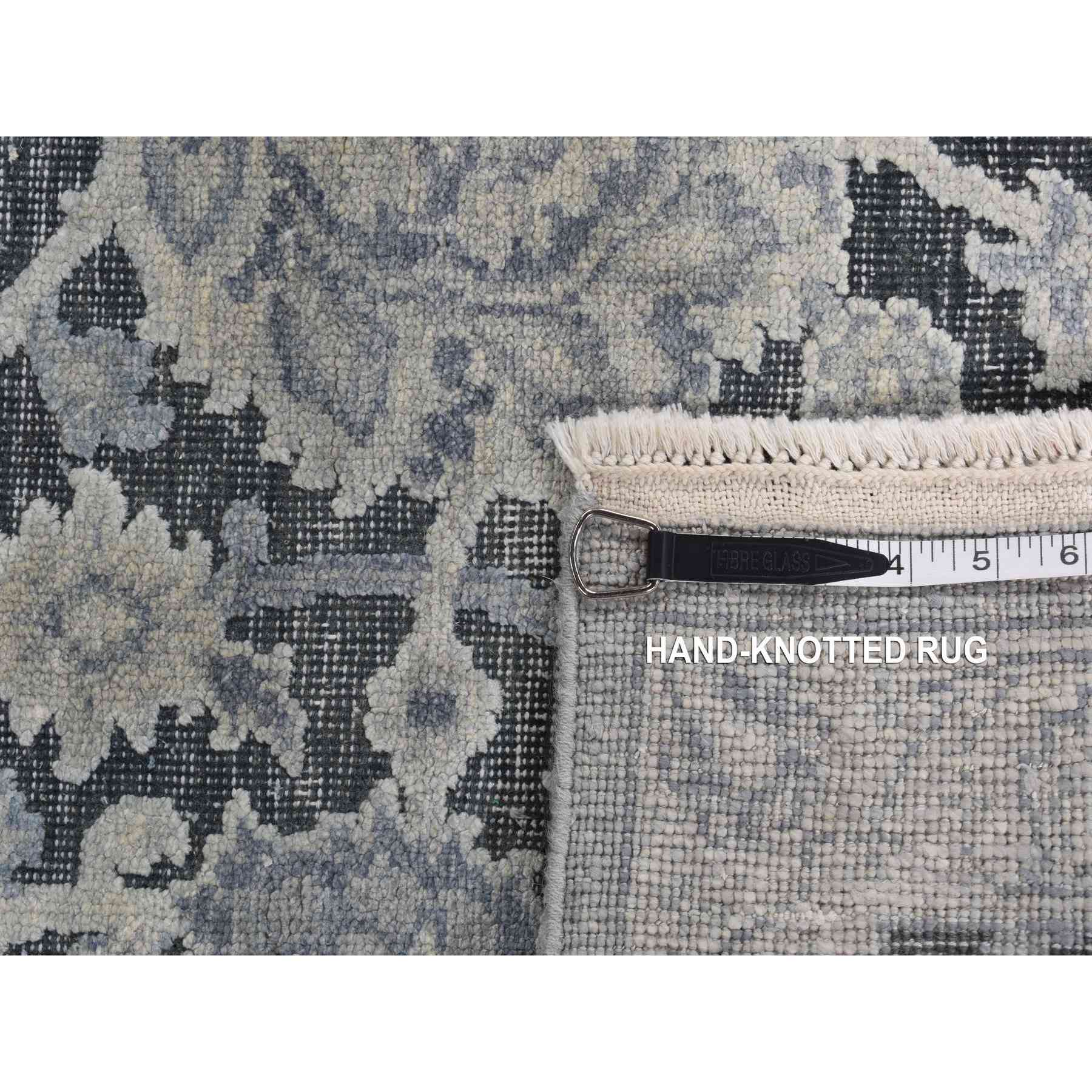 Oushak-And-Peshawar-Hand-Knotted-Rug-435380