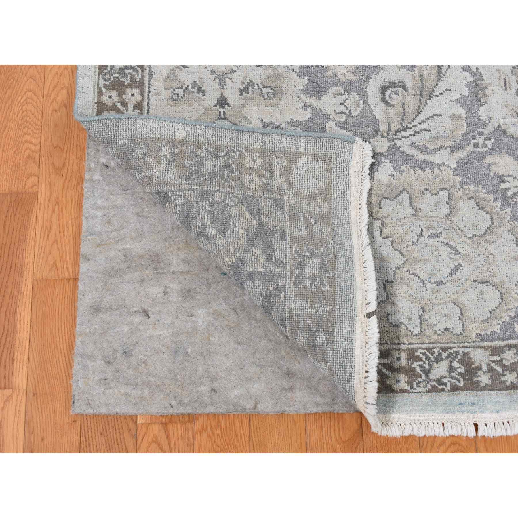 Oushak-And-Peshawar-Hand-Knotted-Rug-435465