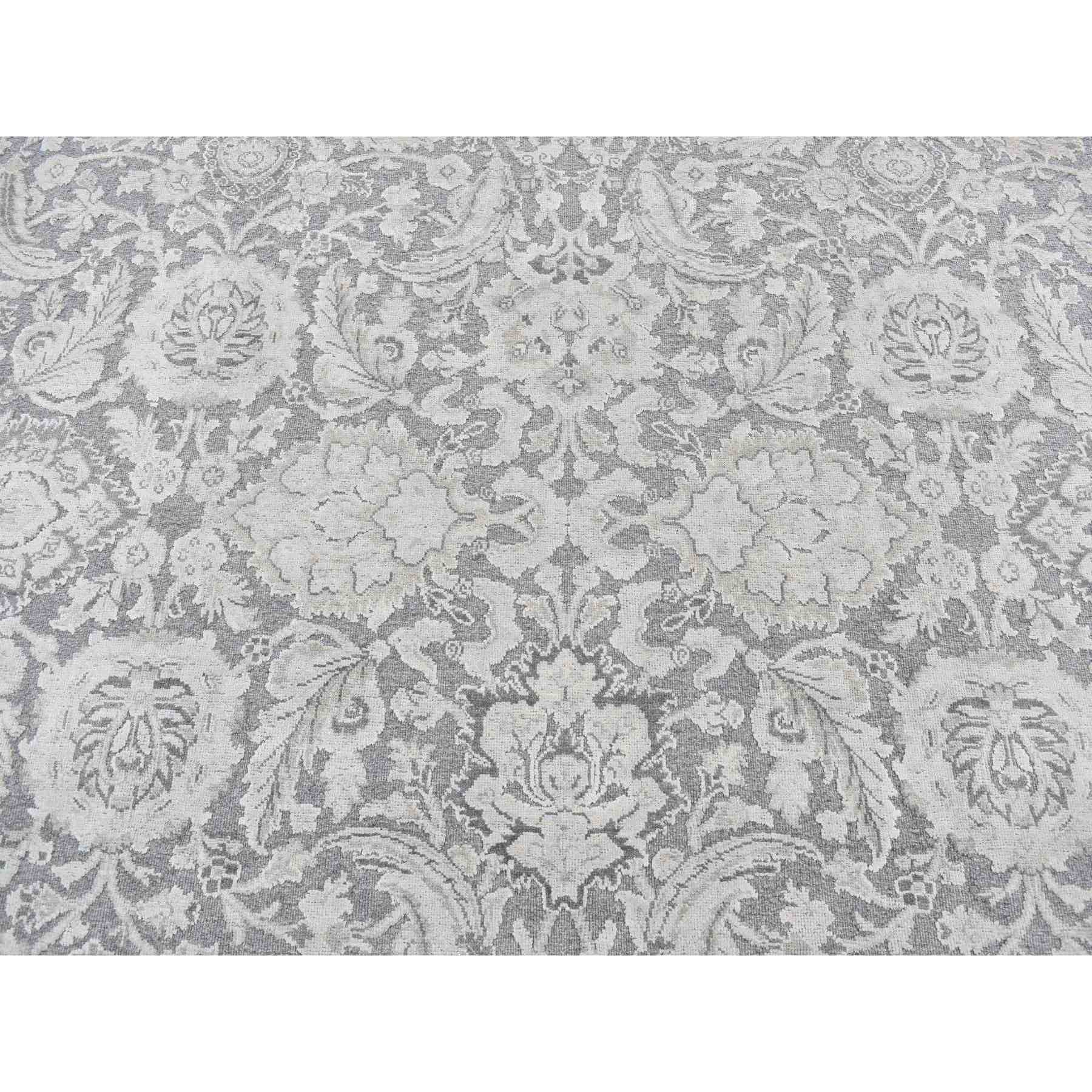 Oushak-And-Peshawar-Hand-Knotted-Rug-435465