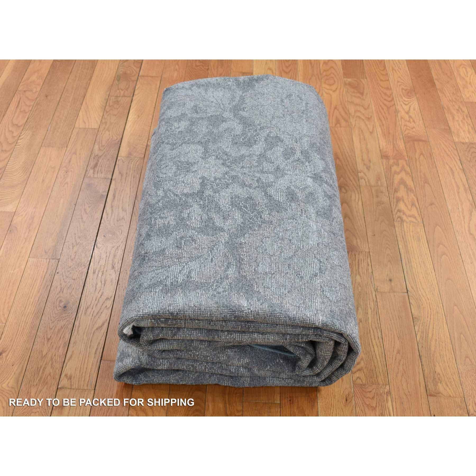 Oushak-And-Peshawar-Hand-Knotted-Rug-435465