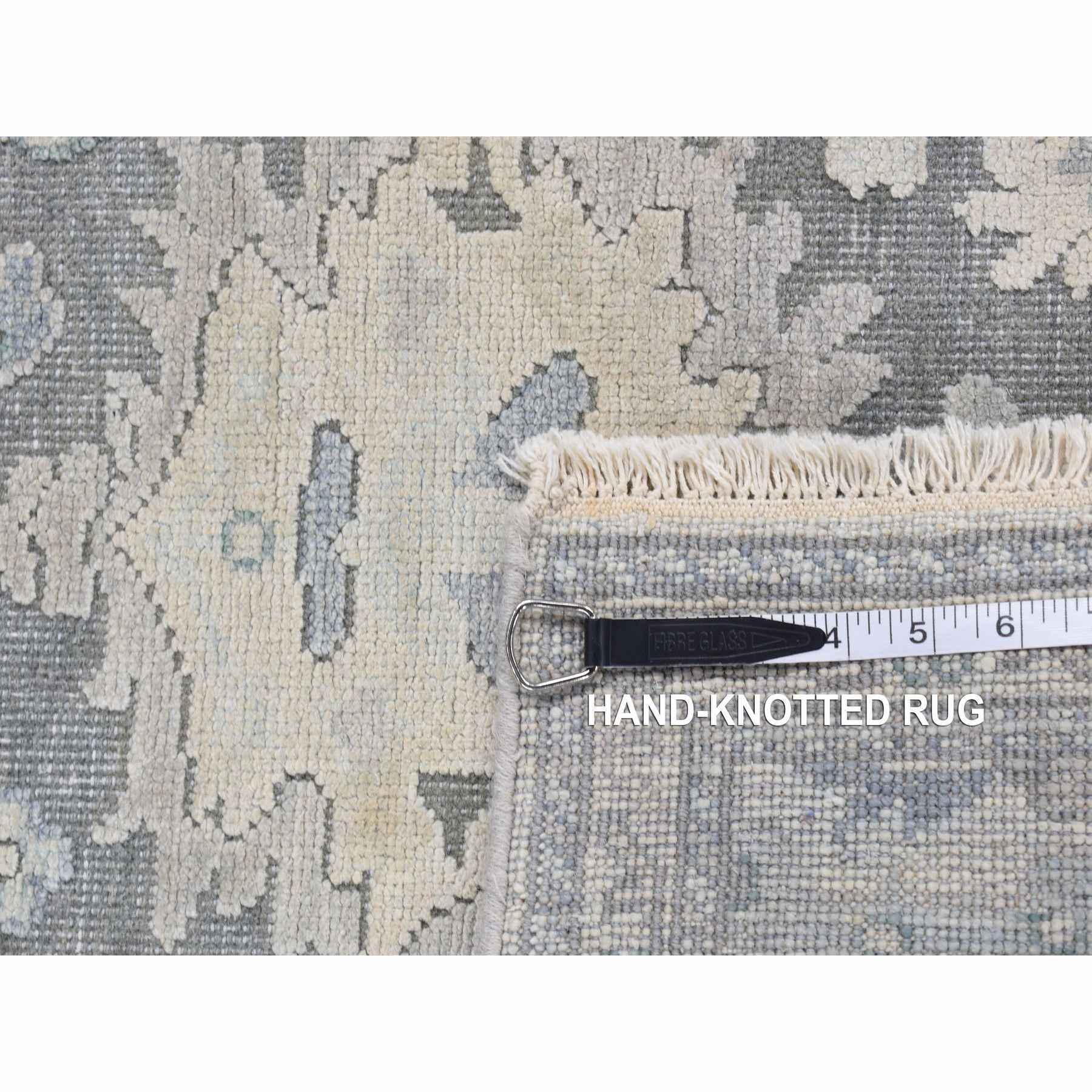 Oushak-And-Peshawar-Hand-Knotted-Rug-436435
