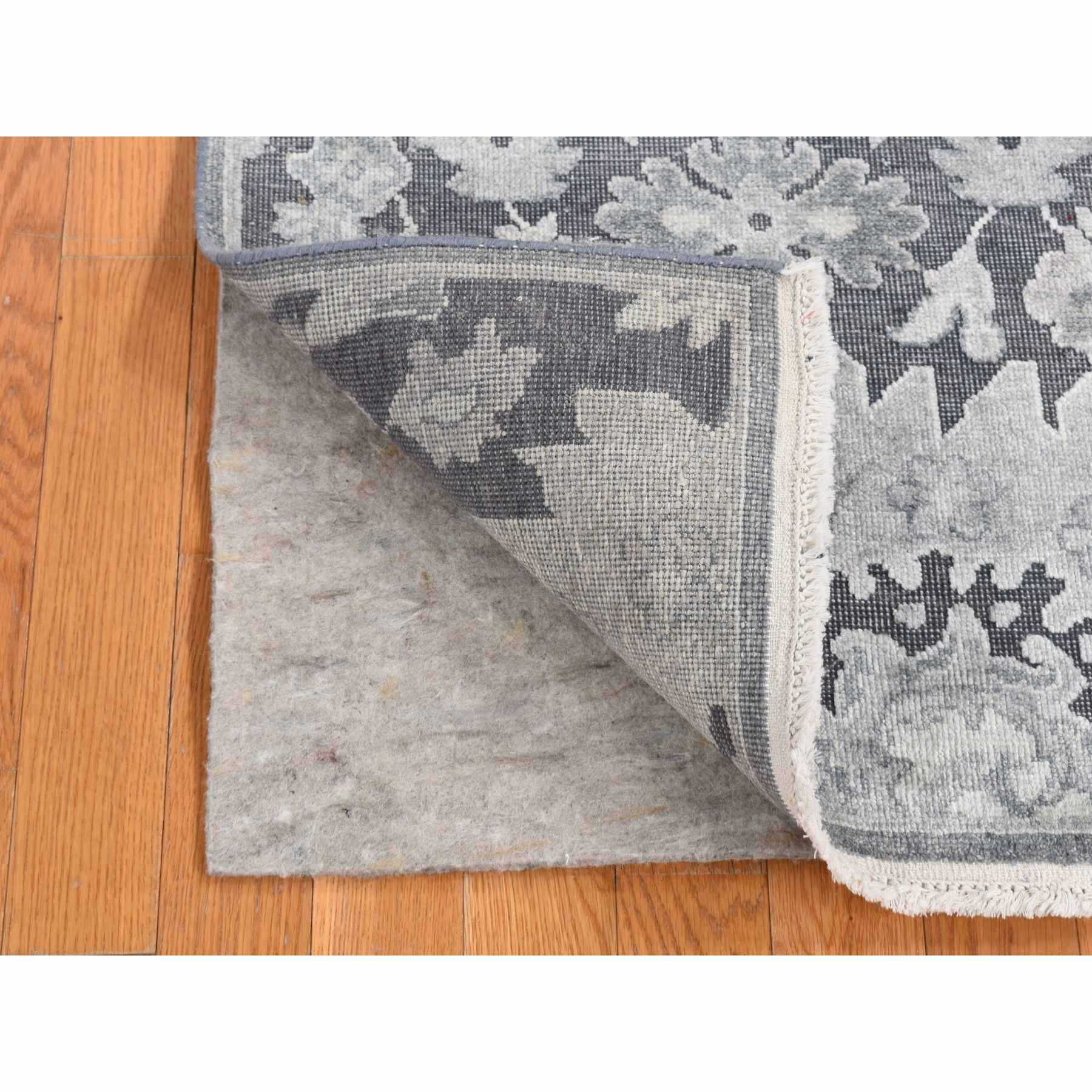Oushak-And-Peshawar-Hand-Knotted-Rug-436535
