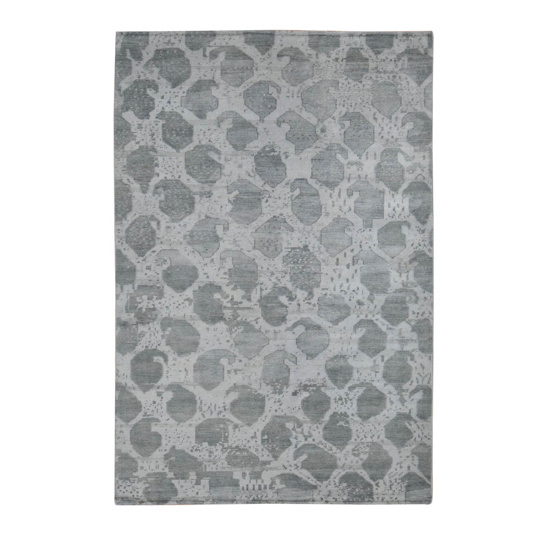 Oushak-And-Peshawar-Hand-Knotted-Rug-437135