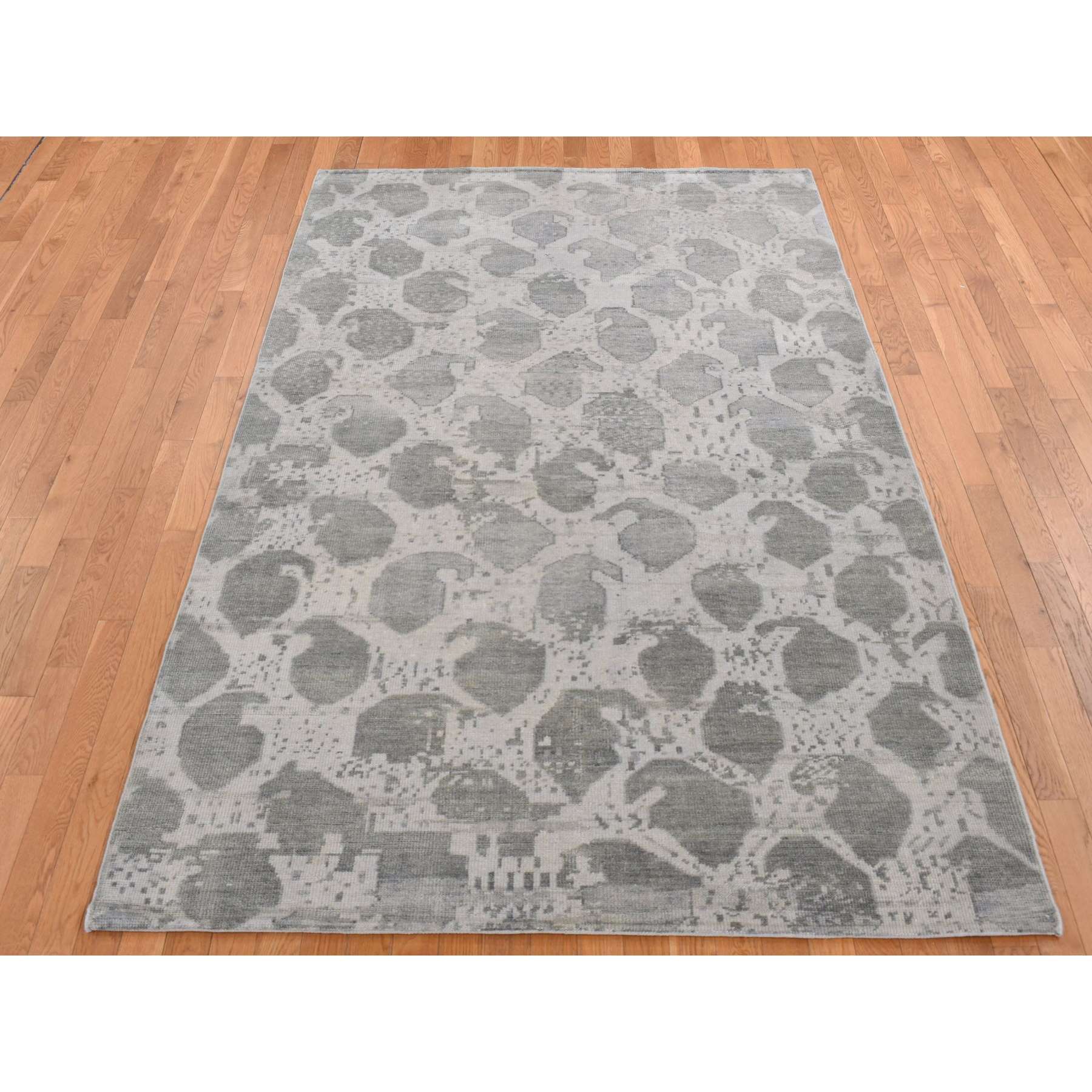 Oushak-And-Peshawar-Hand-Knotted-Rug-437135