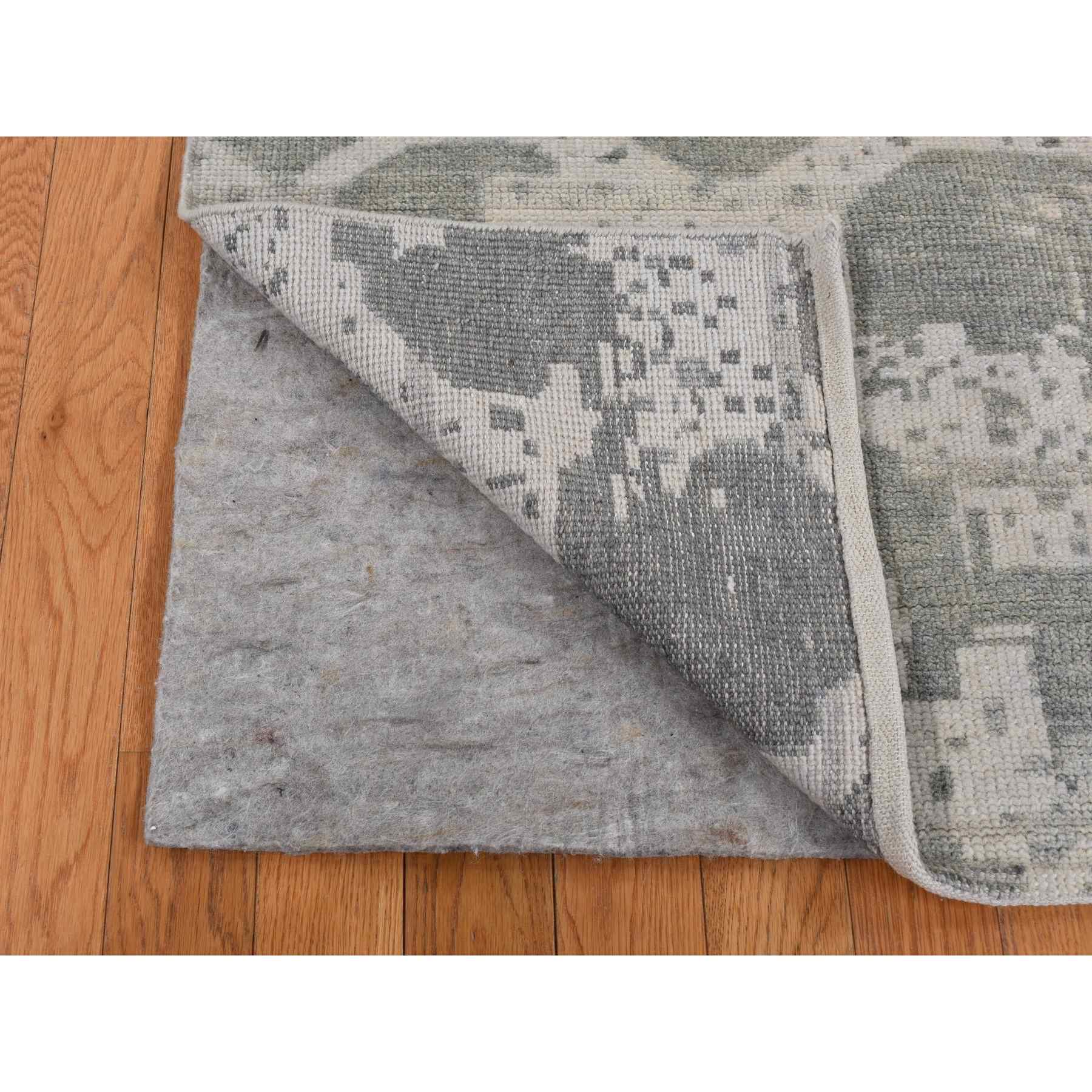 Oushak-And-Peshawar-Hand-Knotted-Rug-437135