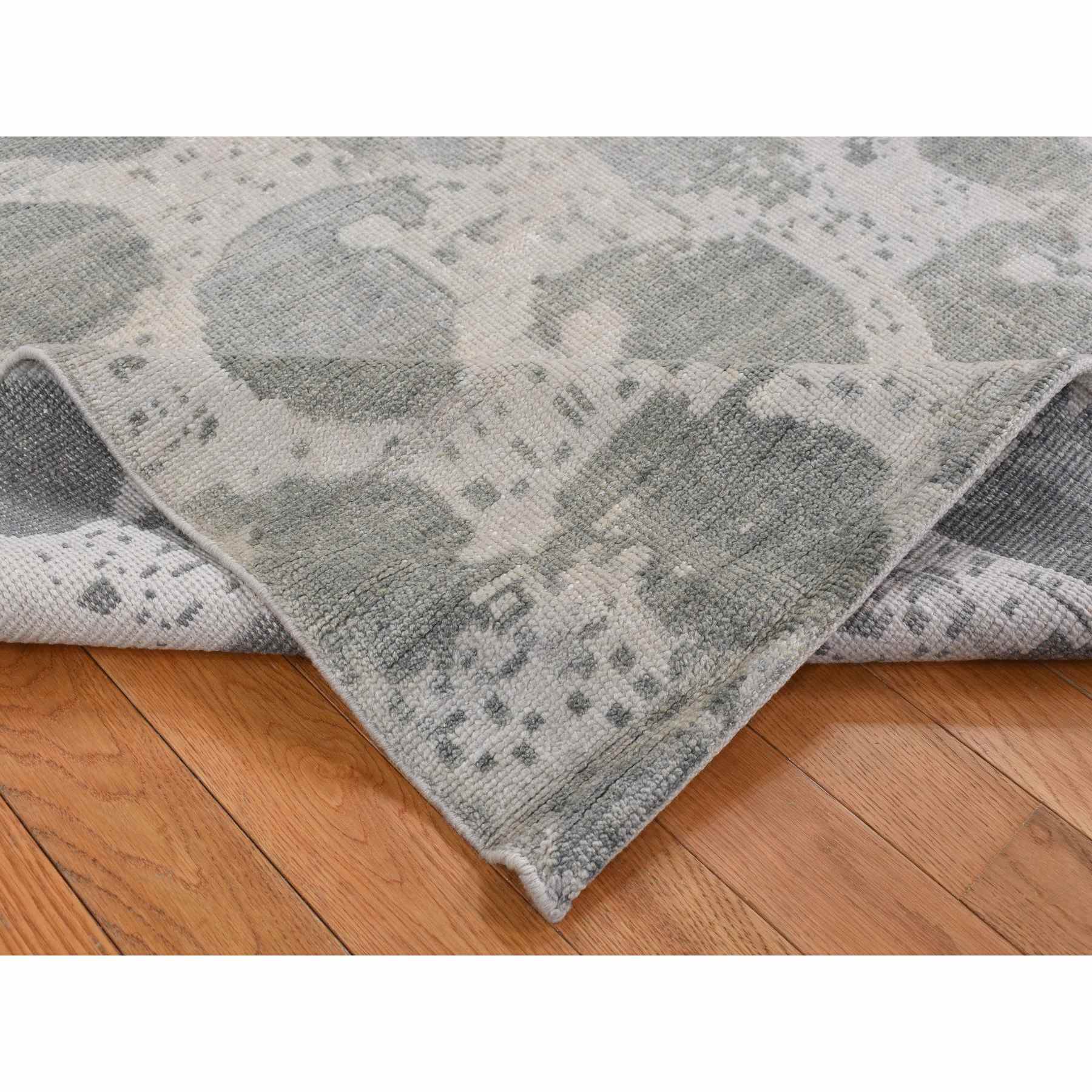 Oushak-And-Peshawar-Hand-Knotted-Rug-437135
