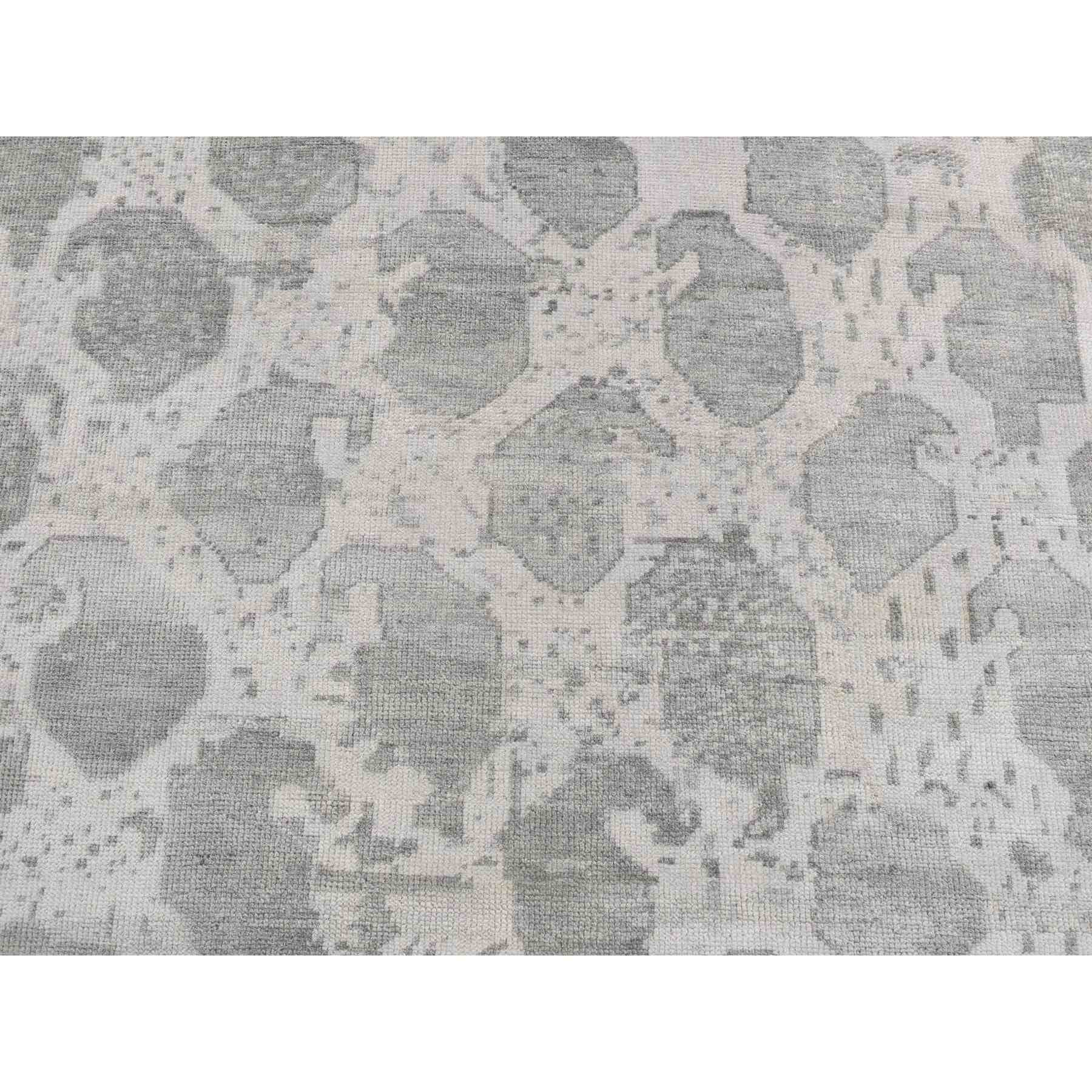 Oushak-And-Peshawar-Hand-Knotted-Rug-437135