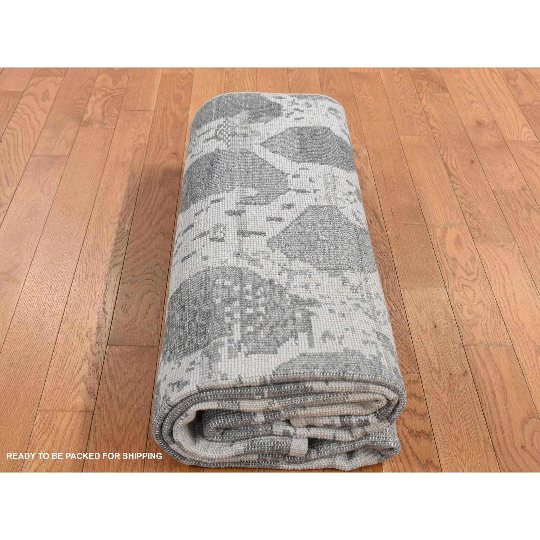 Oushak-And-Peshawar-Hand-Knotted-Rug-437135