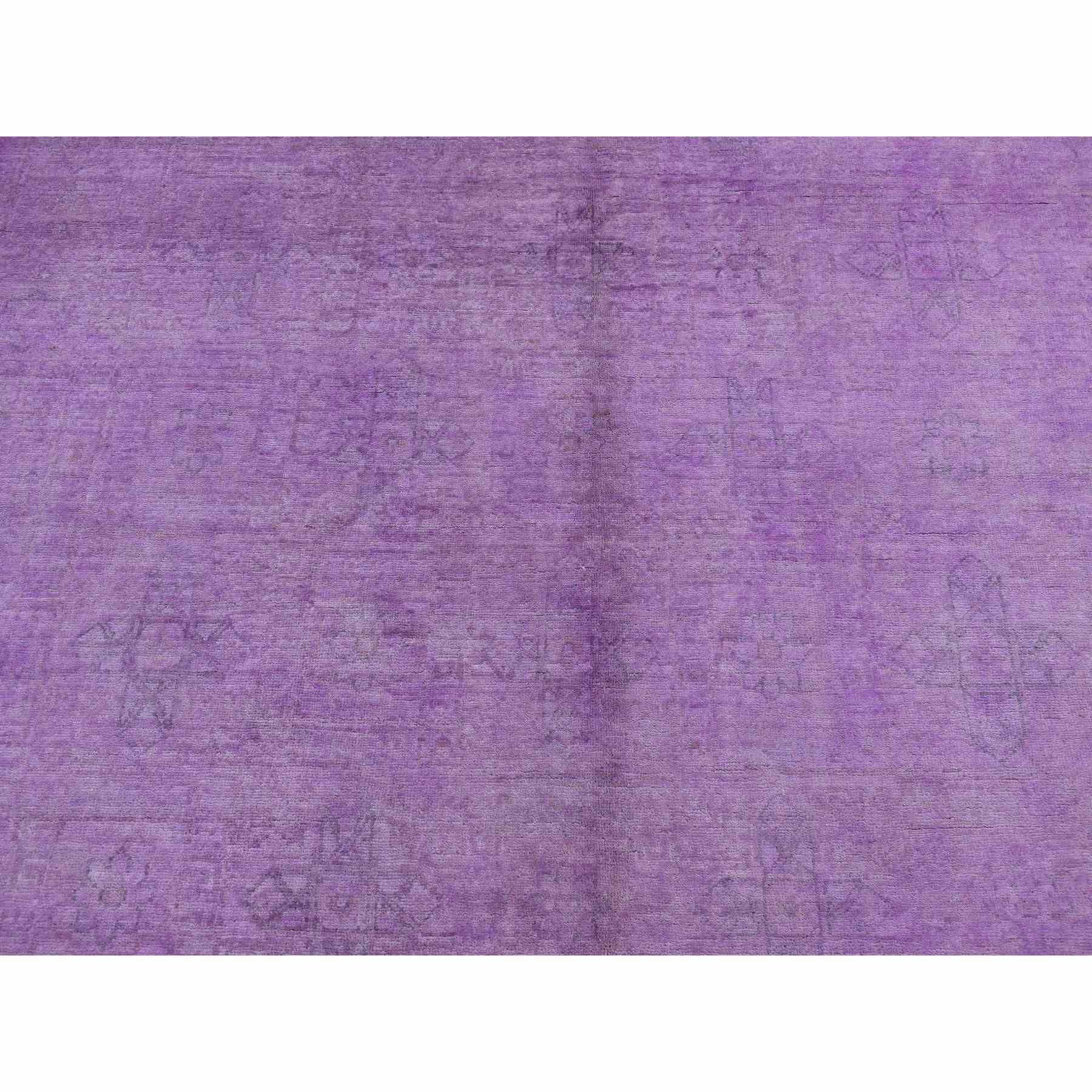 Overdyed-Vintage-Hand-Knotted-Rug-436605