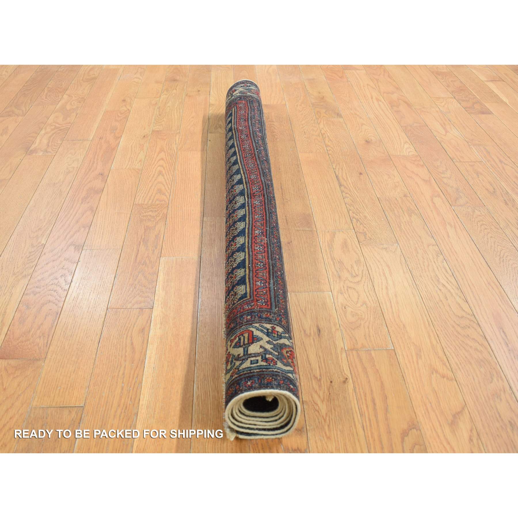 Overdyed-Vintage-Hand-Knotted-Rug-437395