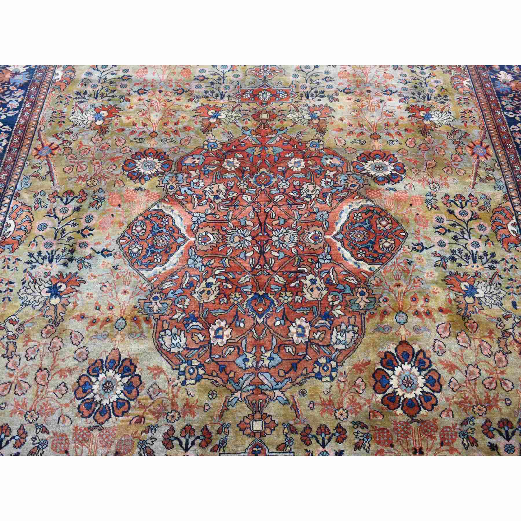 Overdyed-Vintage-Hand-Knotted-Rug-437400