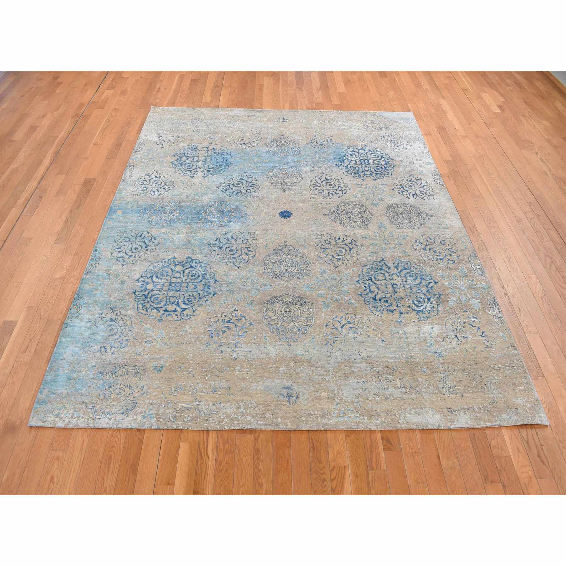 Transitional-Hand-Knotted-Rug-435270