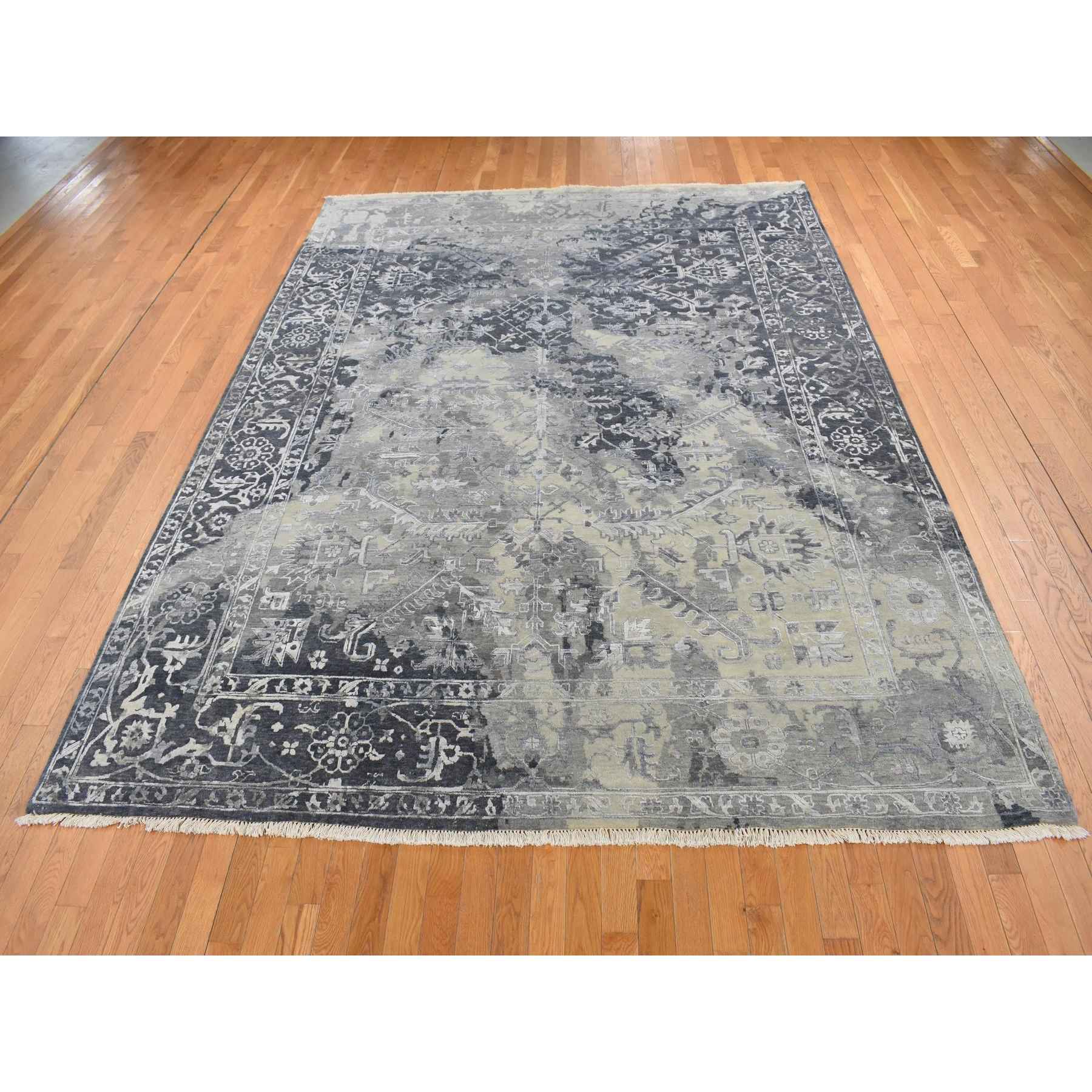 Transitional-Hand-Knotted-Rug-435340