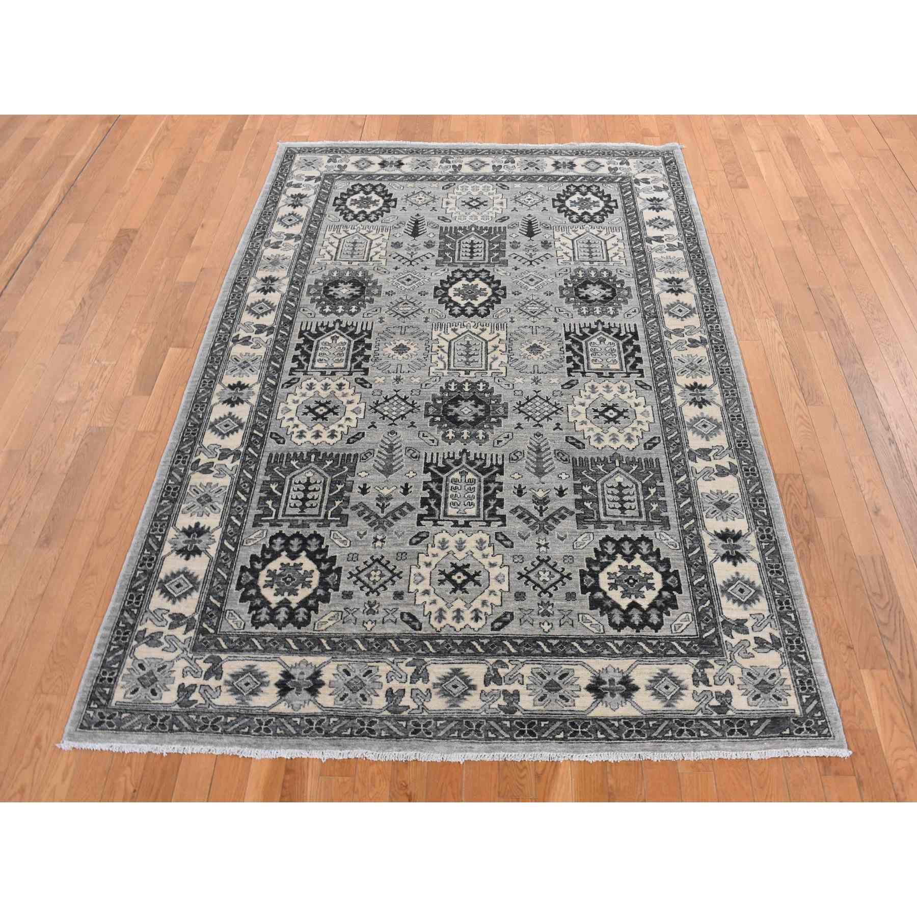 Tribal-Geometric-Hand-Knotted-Rug-435005