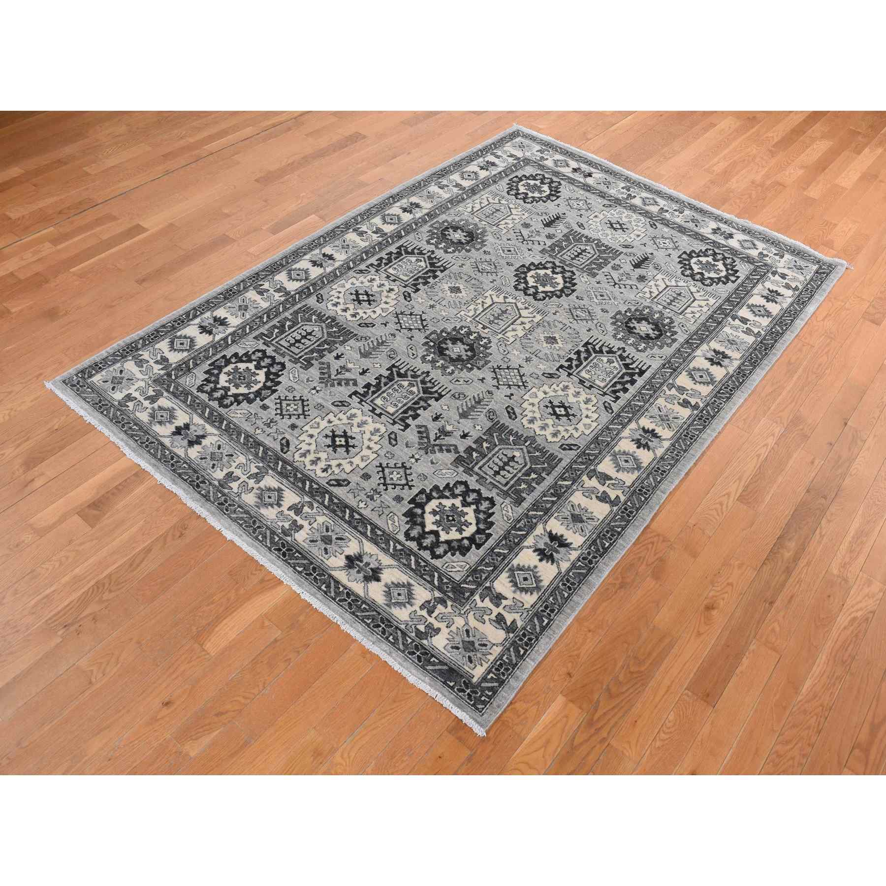 Tribal-Geometric-Hand-Knotted-Rug-435005