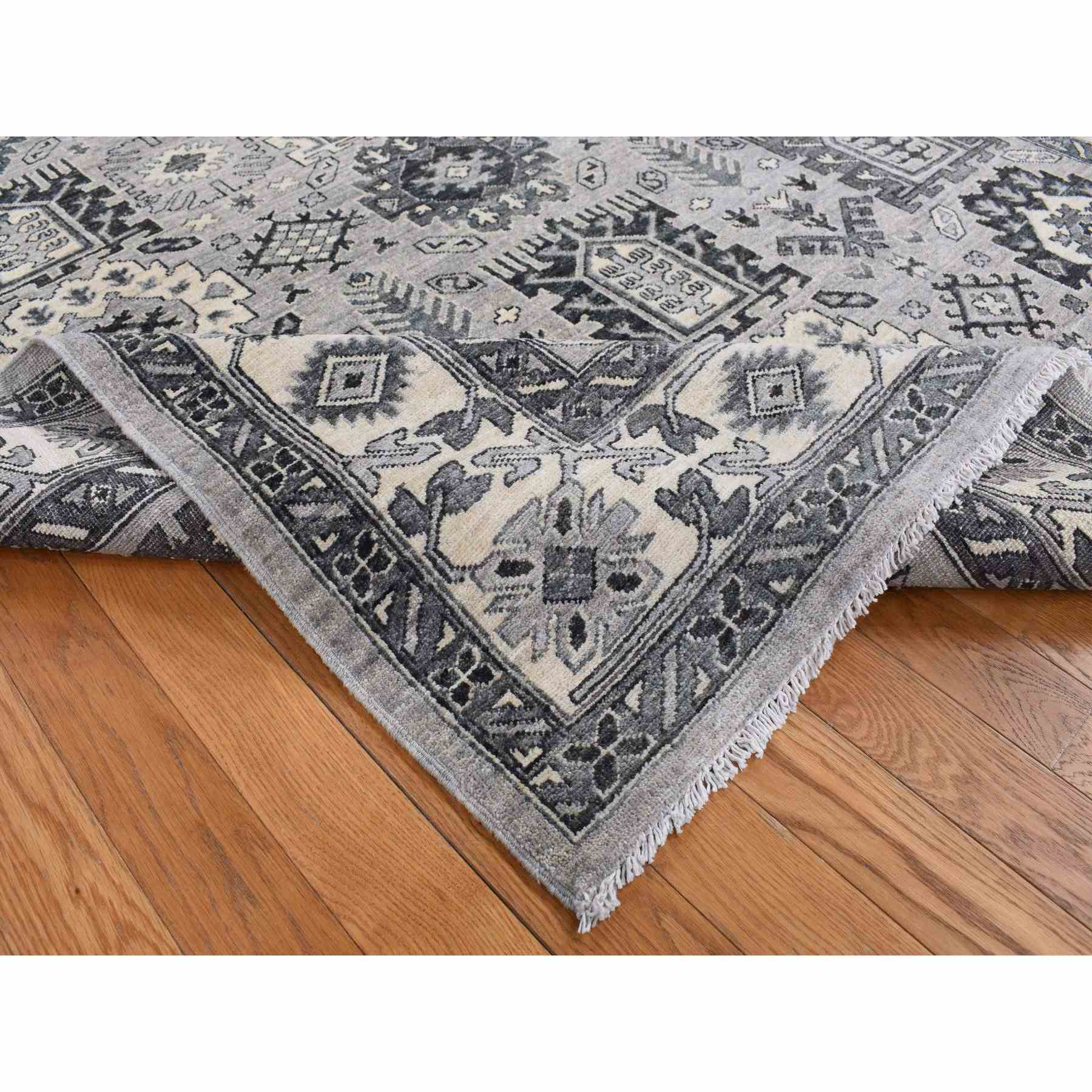 Tribal-Geometric-Hand-Knotted-Rug-435005