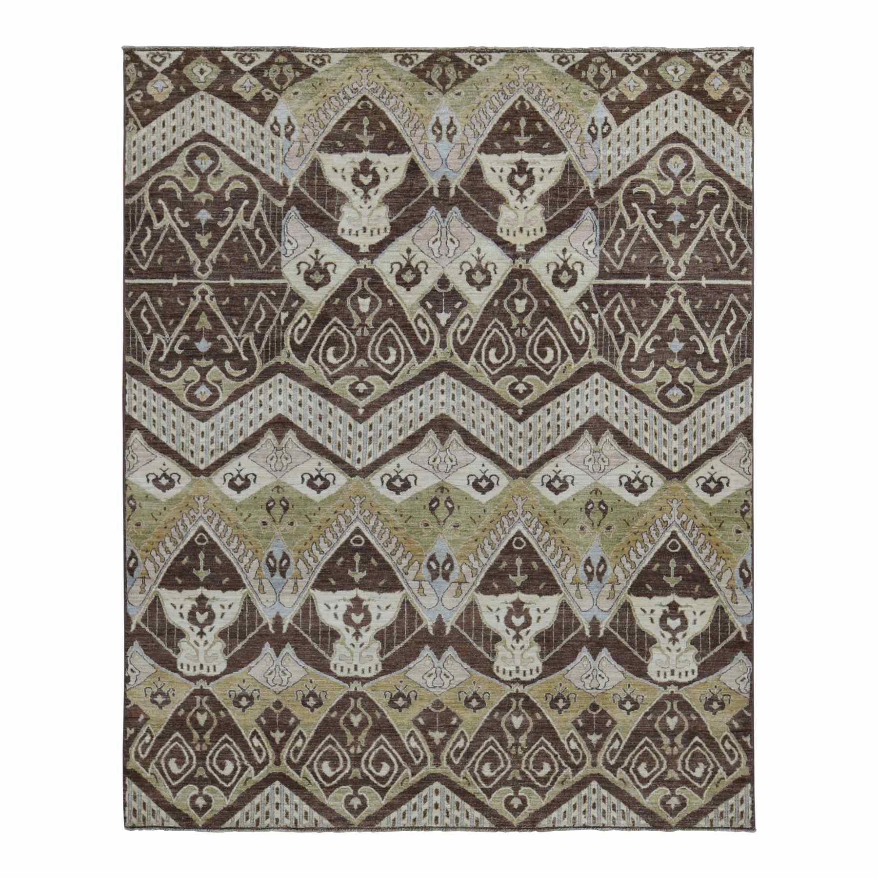 Tribal-Geometric-Hand-Knotted-Rug-435035