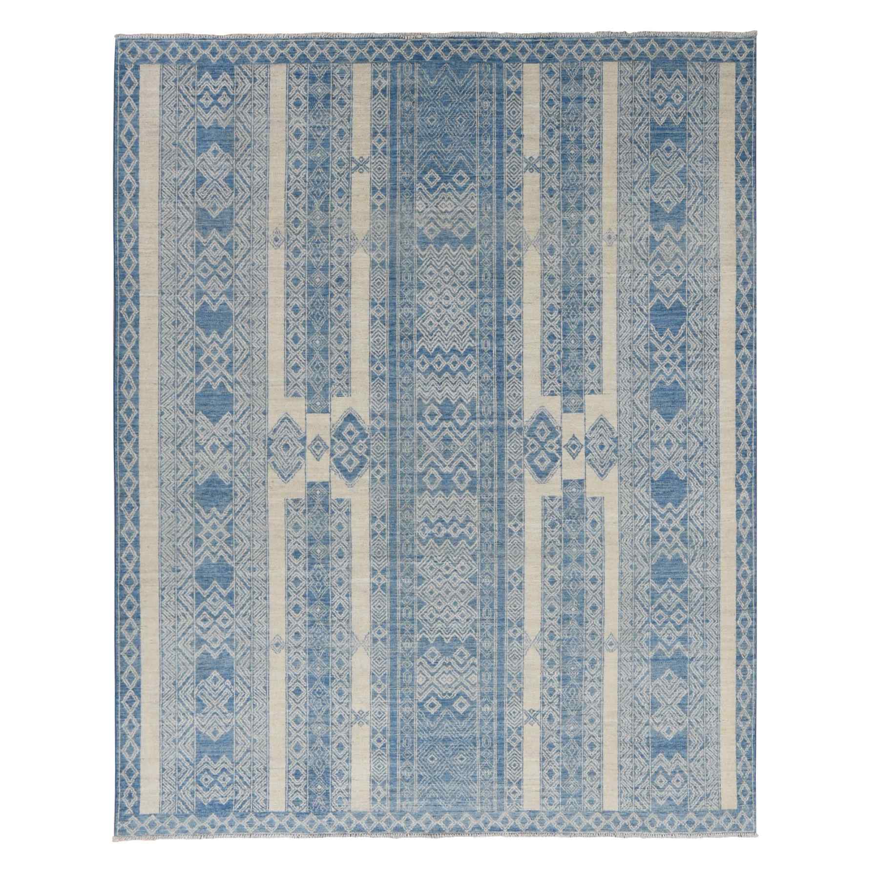 Tribal-Geometric-Hand-Knotted-Rug-435210