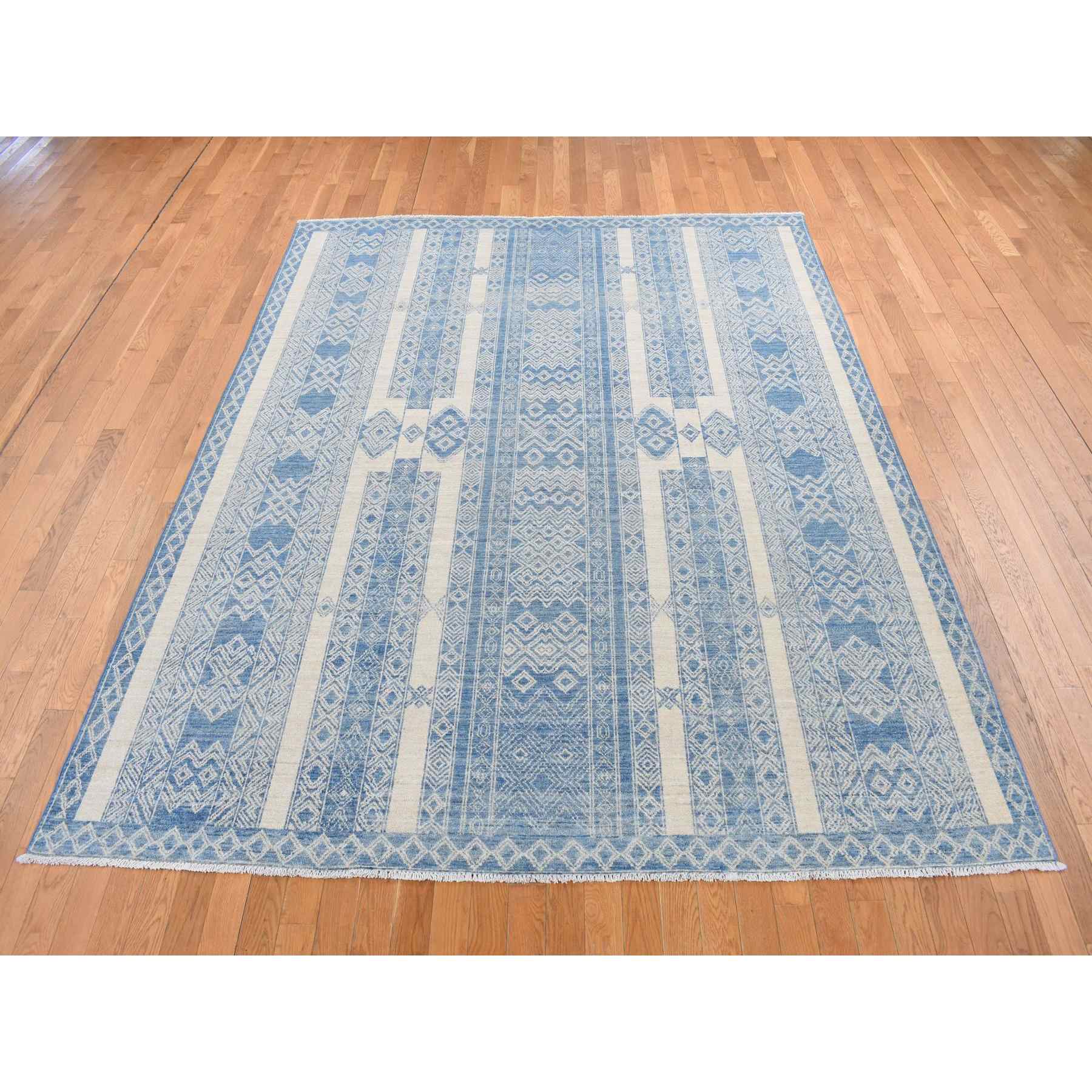 Tribal-Geometric-Hand-Knotted-Rug-435210