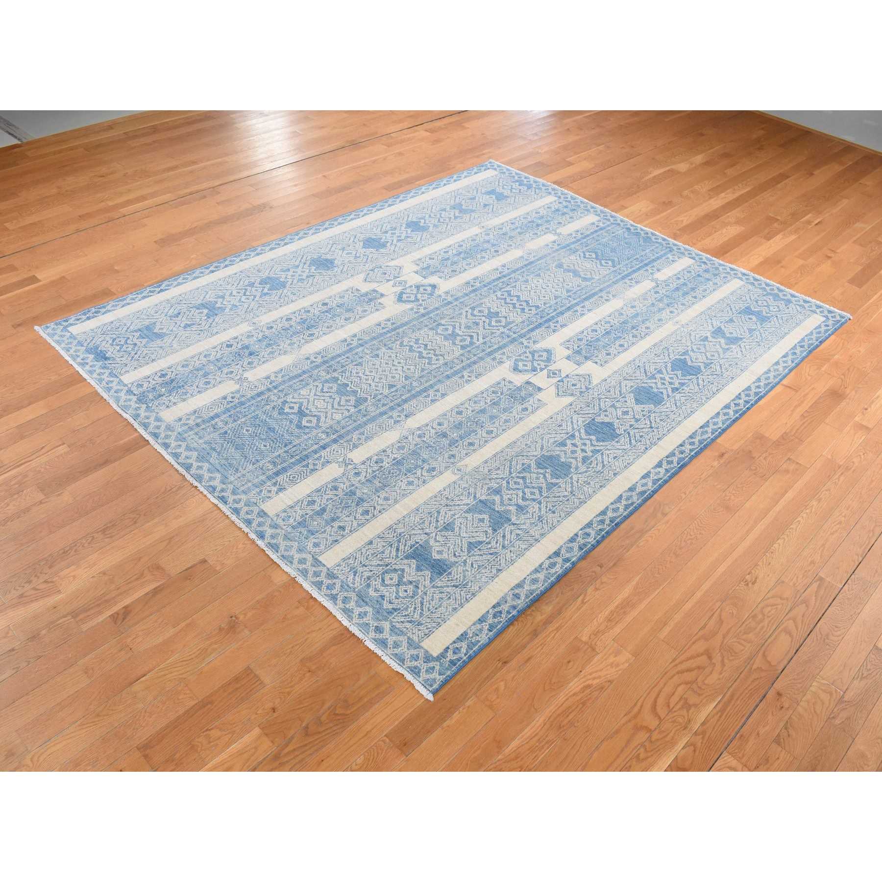 Tribal-Geometric-Hand-Knotted-Rug-435210