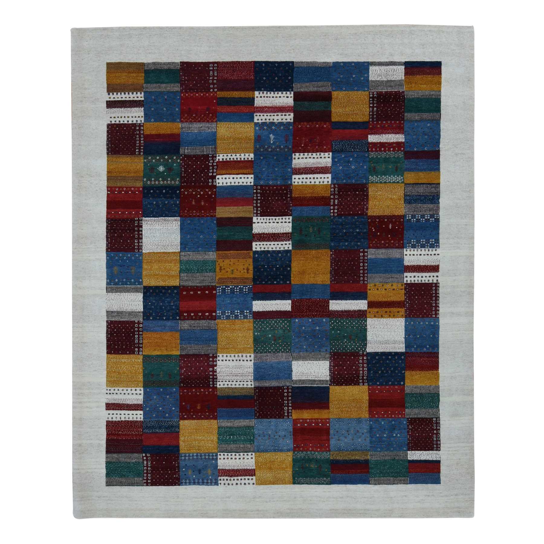 Tribal-Geometric-Hand-Knotted-Rug-435220