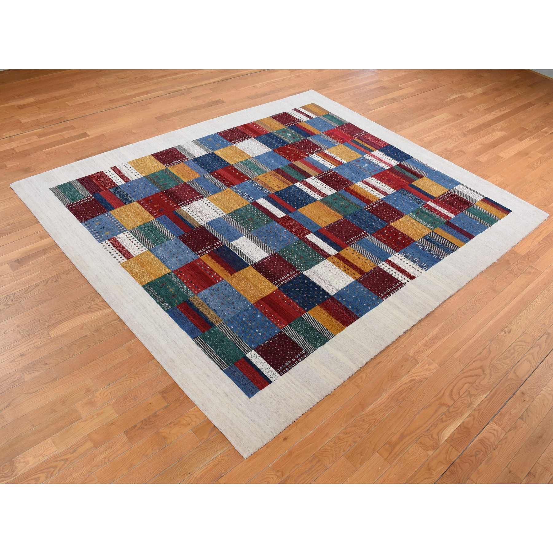 Tribal-Geometric-Hand-Knotted-Rug-435220