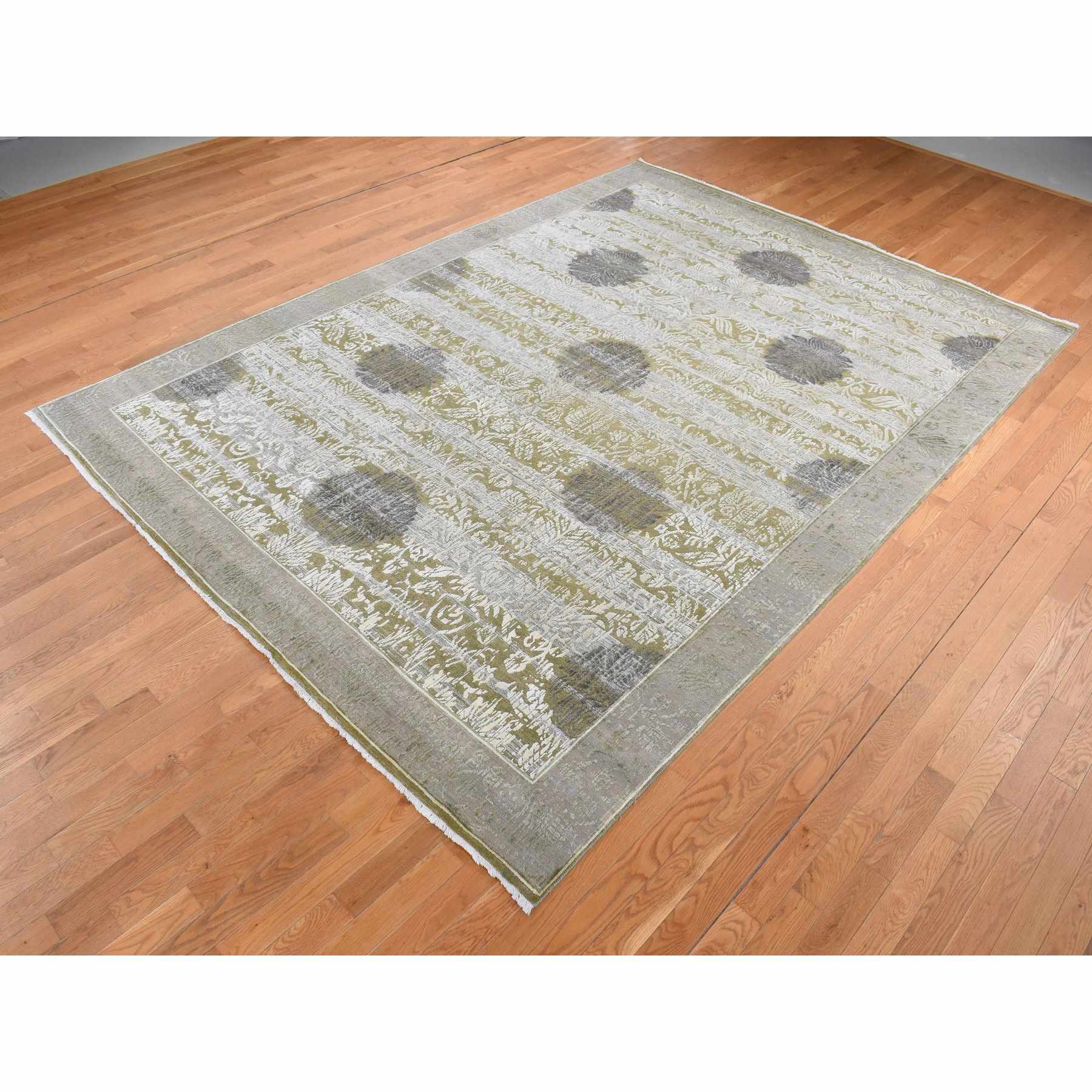 Wool-and-Silk-Hand-Knotted-Rug-435355