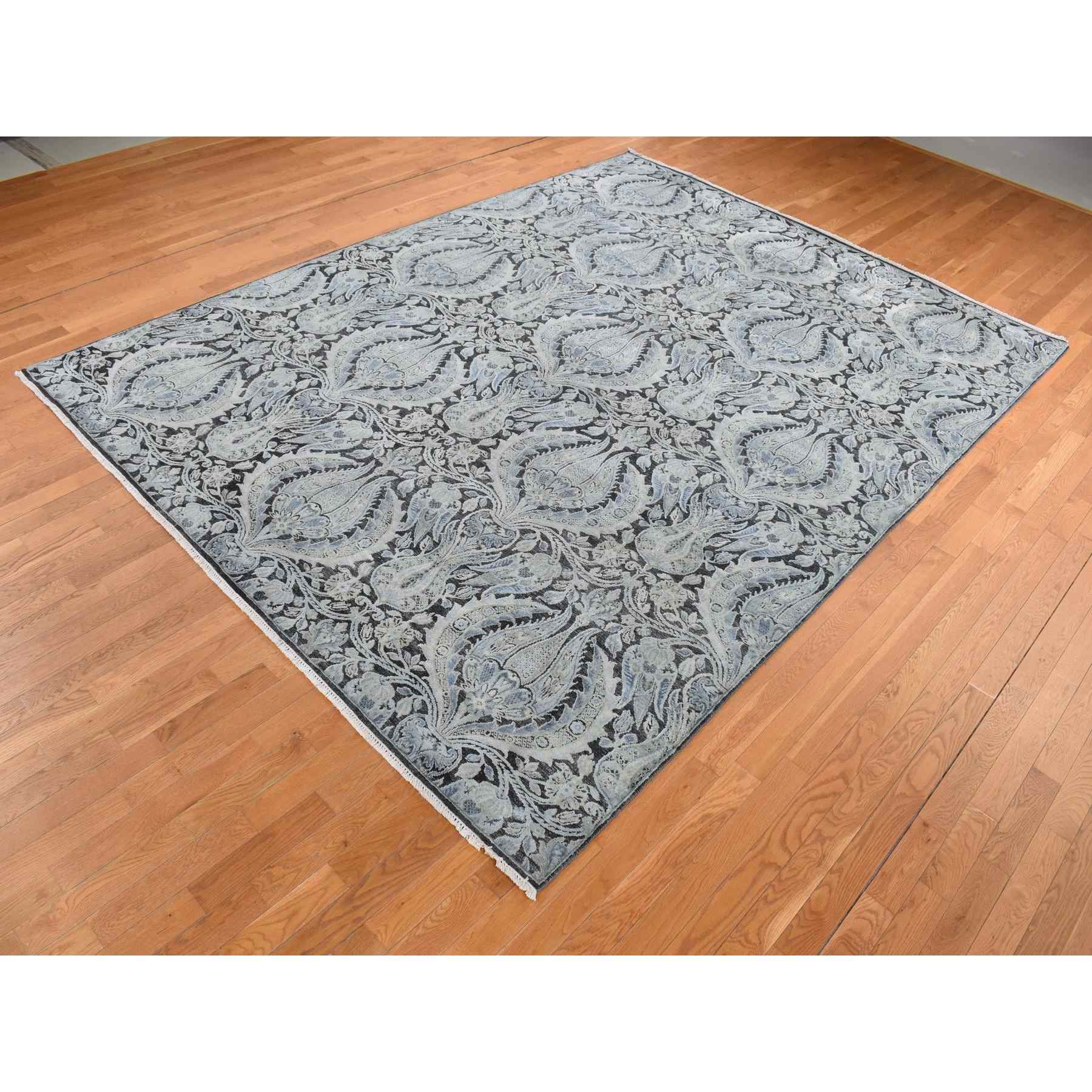 Wool-and-Silk-Hand-Knotted-Rug-435360