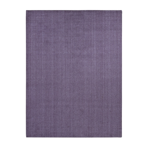 Liserian Purple, Hand Loomed, Pure Wool, Tone on Tone, Oriental 