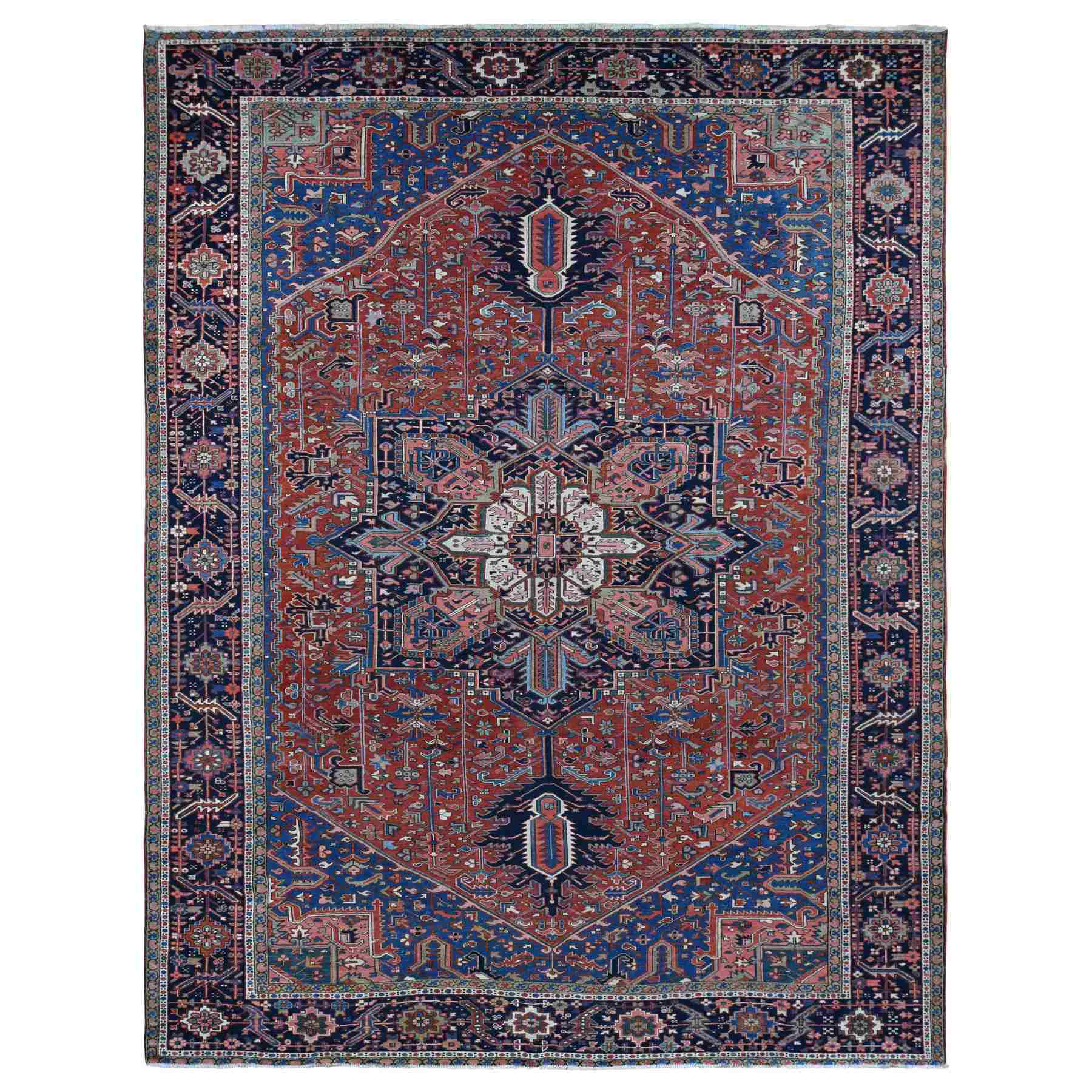 Heriz-Hand-Knotted-Rug-437805