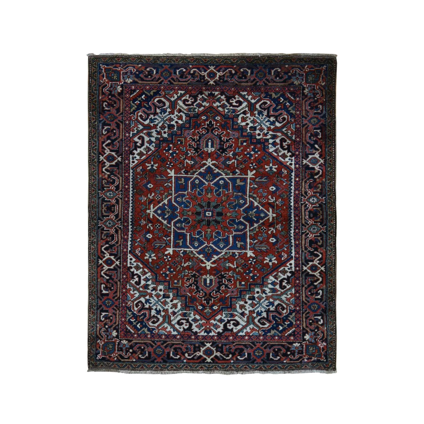 Heriz-Hand-Knotted-Rug-439575
