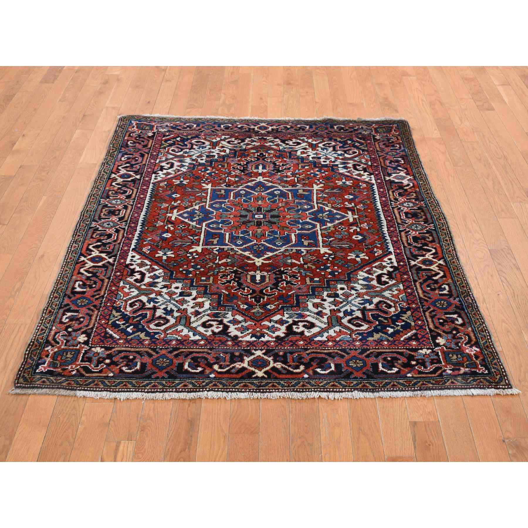 Heriz-Hand-Knotted-Rug-439575