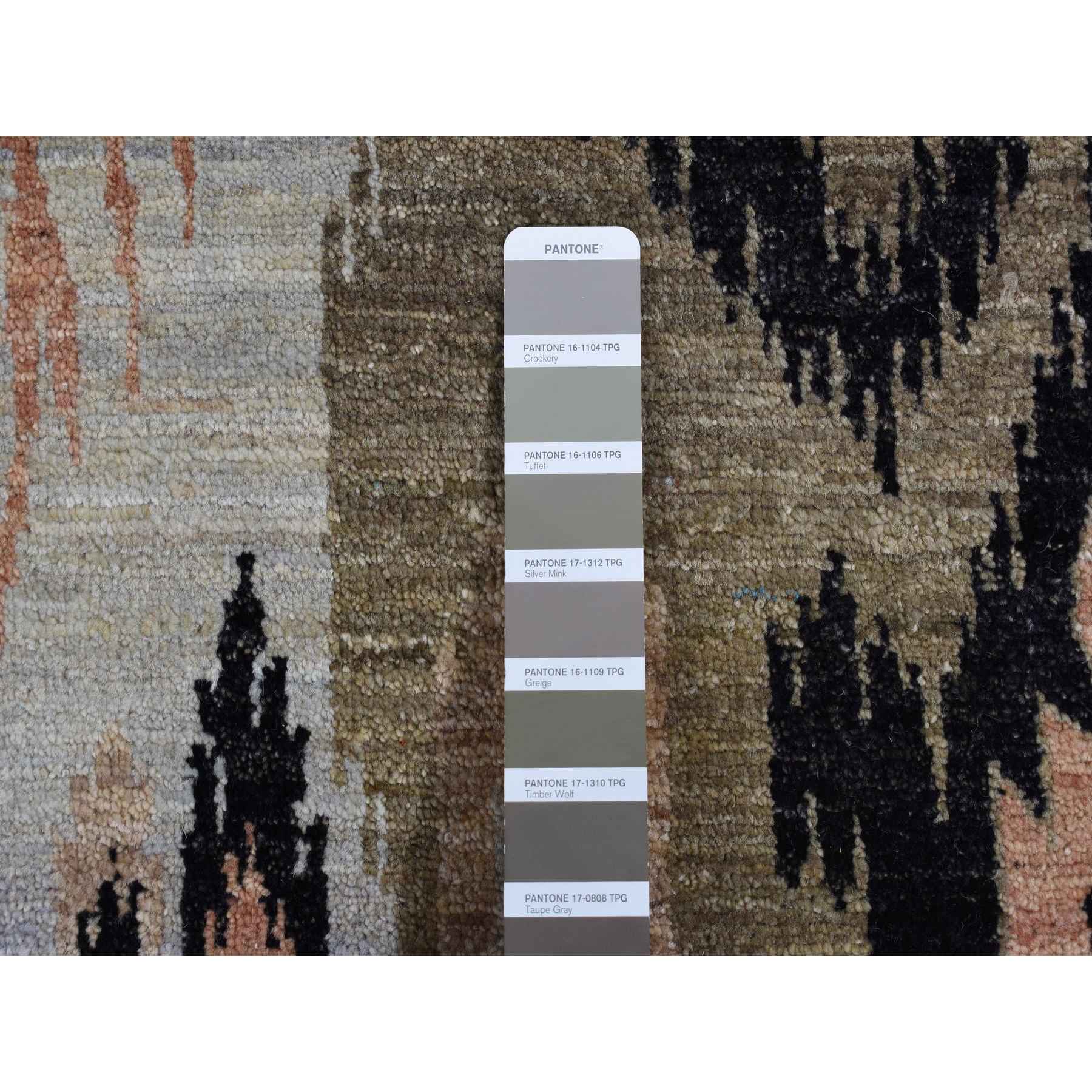 Ikat-And-Suzani-Design-Hand-Knotted-Rug-437565