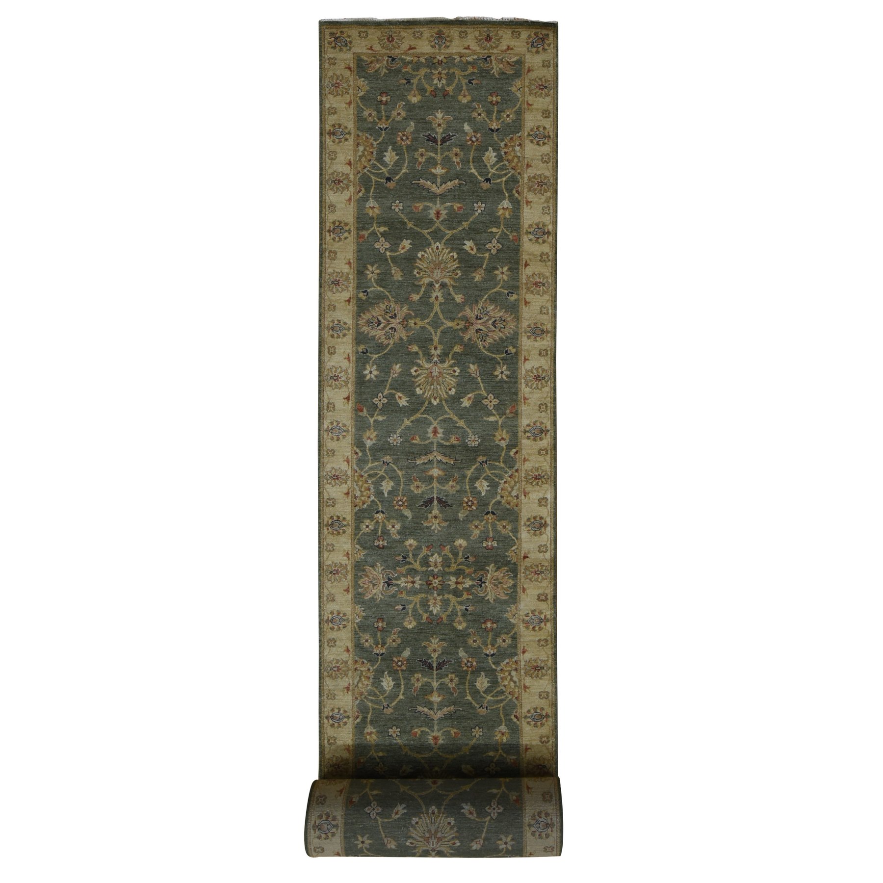 Oushak-And-Peshawar-Hand-Knotted-Rug-438170