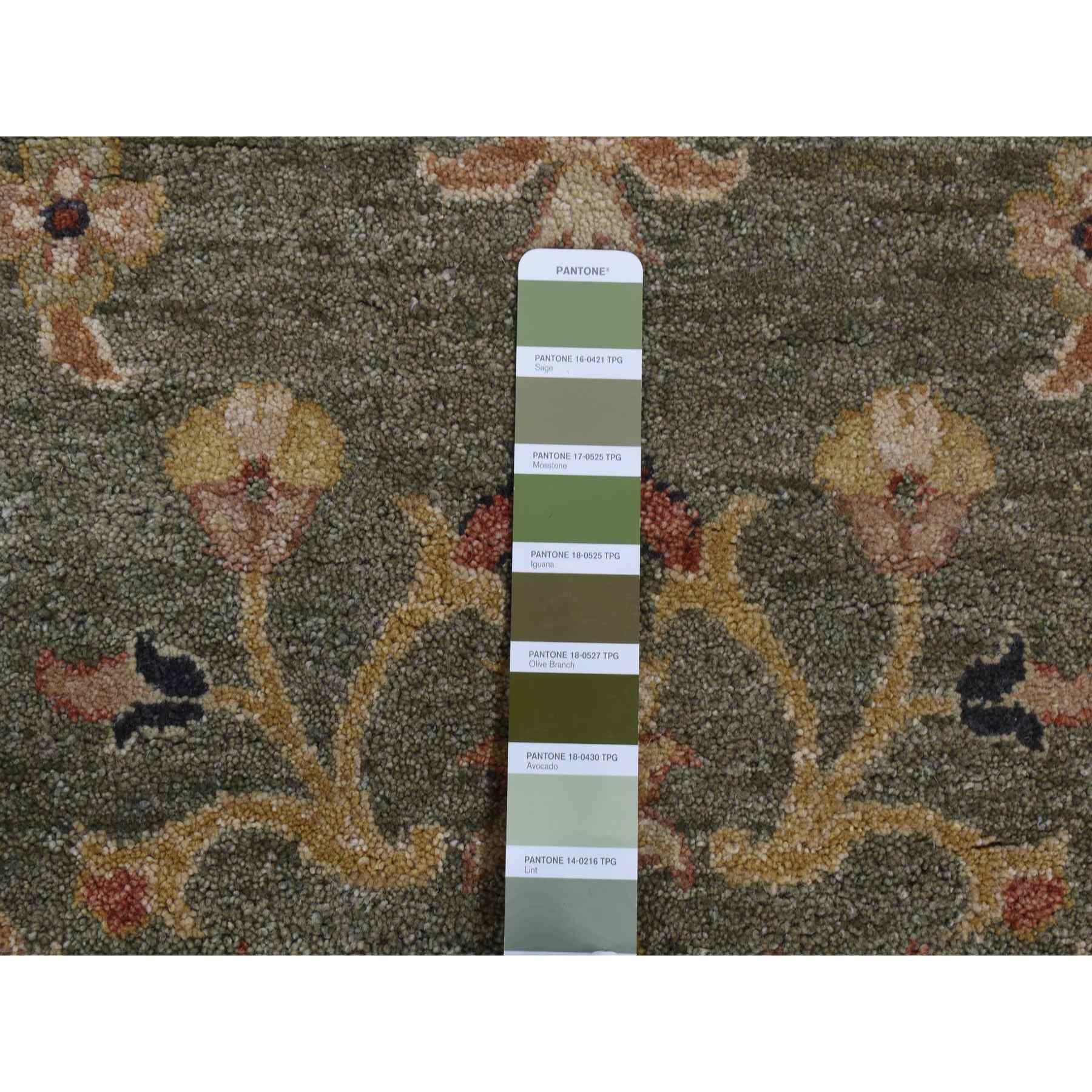Oushak-And-Peshawar-Hand-Knotted-Rug-438170