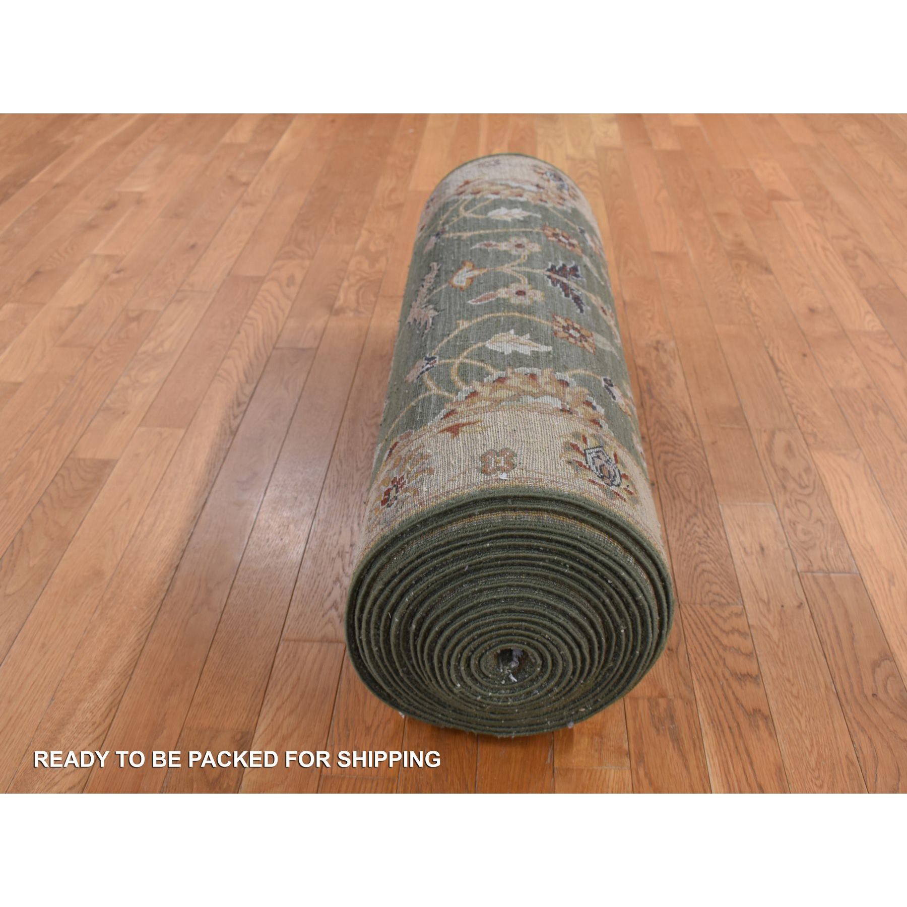 Oushak-And-Peshawar-Hand-Knotted-Rug-438170